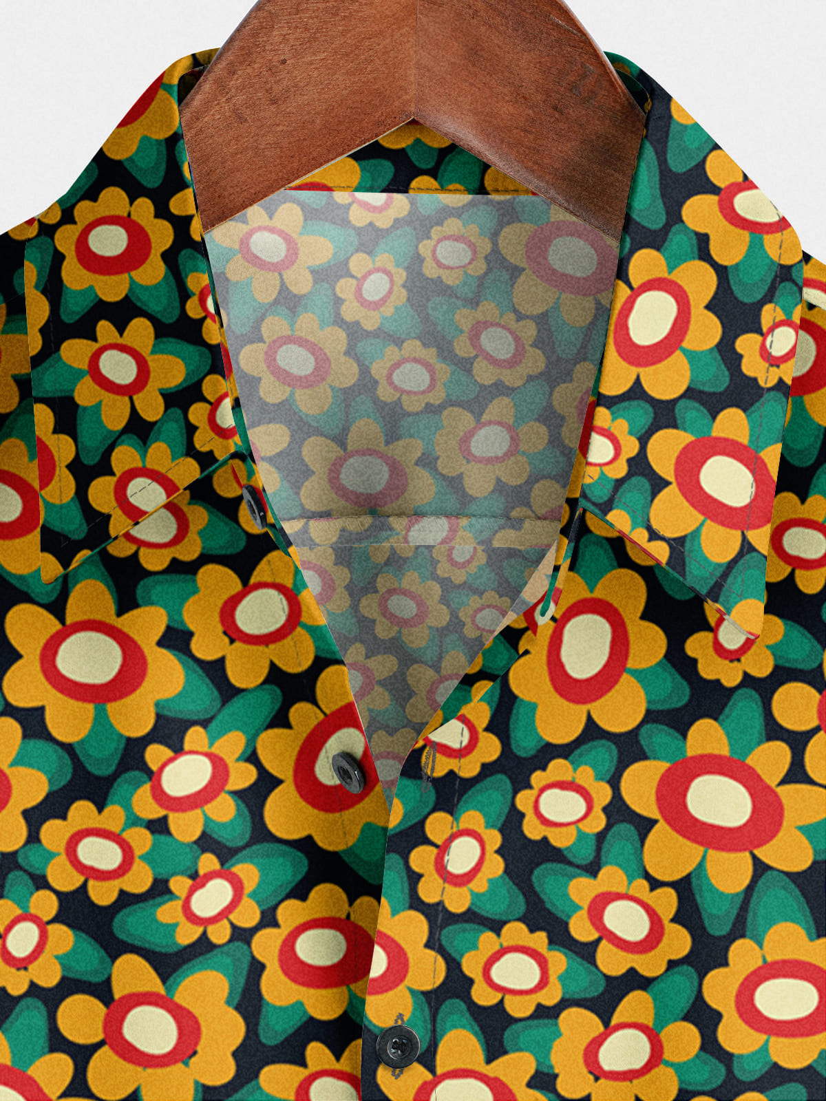 Chemise à manches courtes hawaïenne à fleurs pour hommes