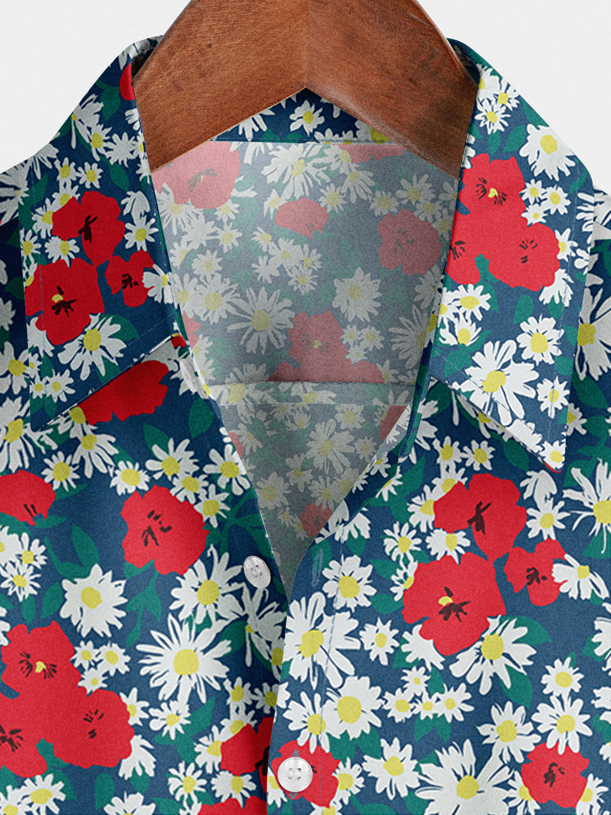 Chemise à manches courtes décontractée à fleurs pour hommes
