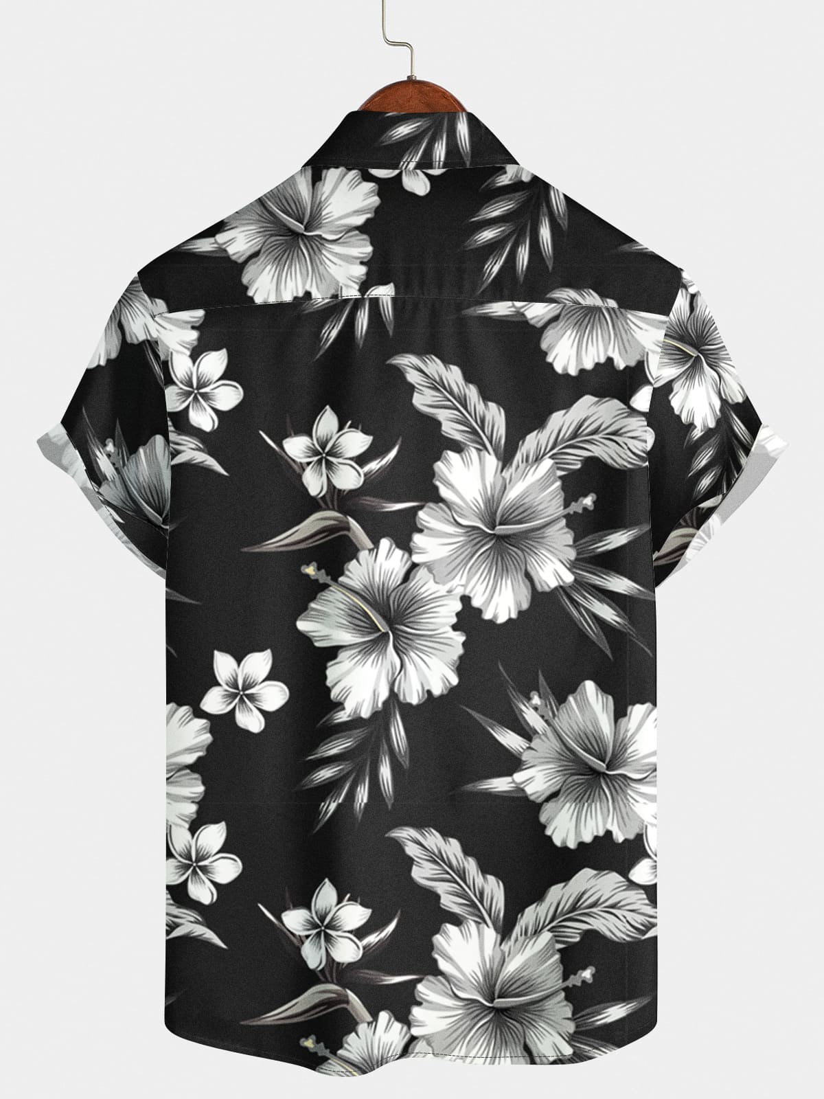 Chemise à manches courtes à fleurs pour hommes