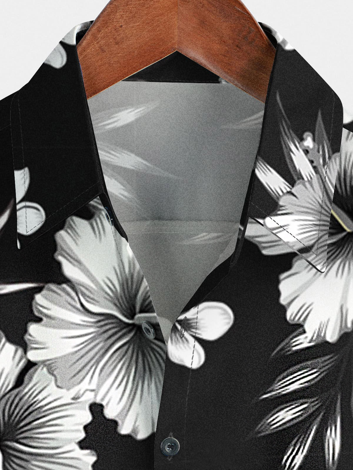 Chemise à manches courtes à fleurs pour hommes