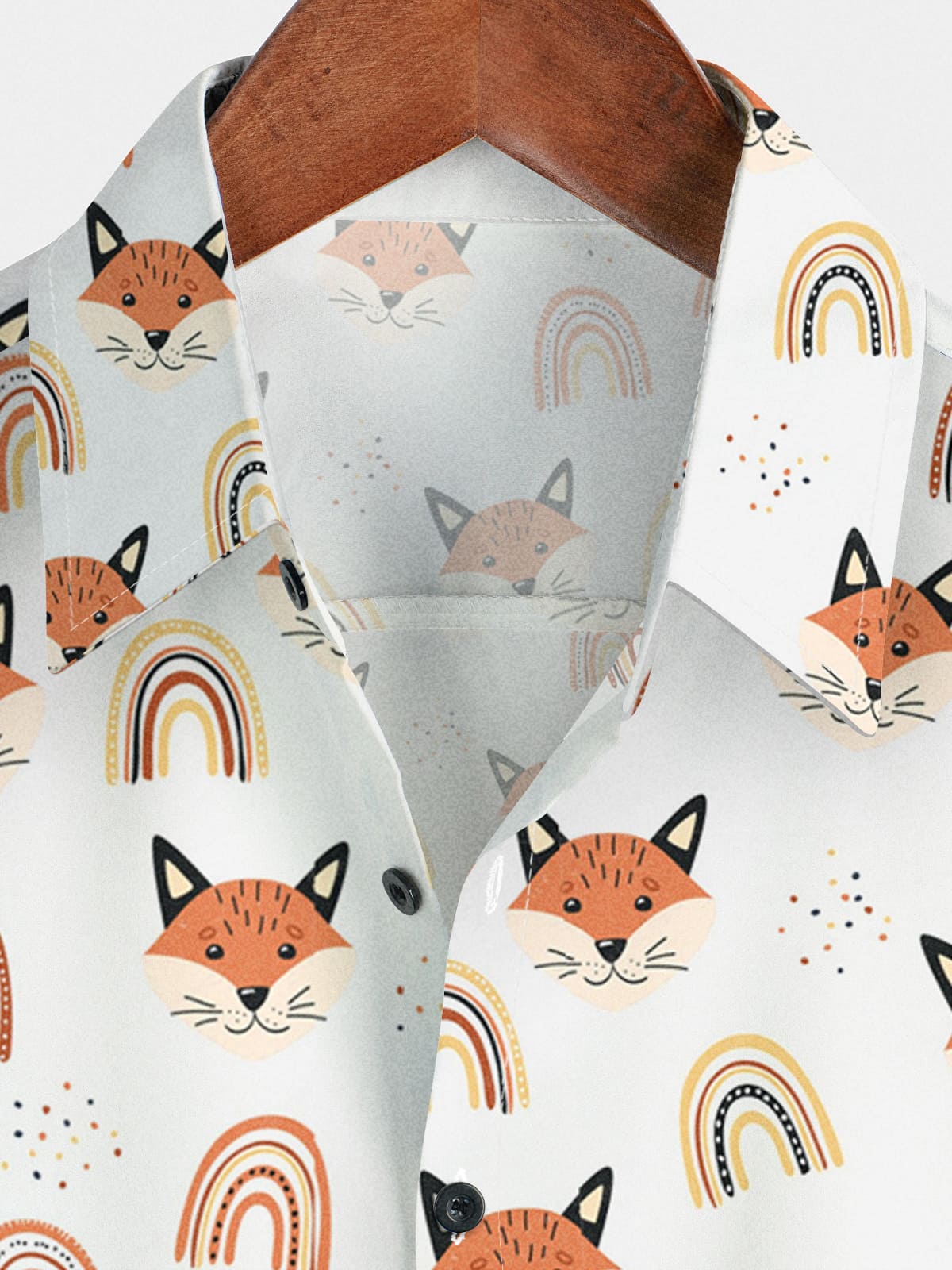 Chemise à manches courtes arc-en-ciel Fox pour hommes