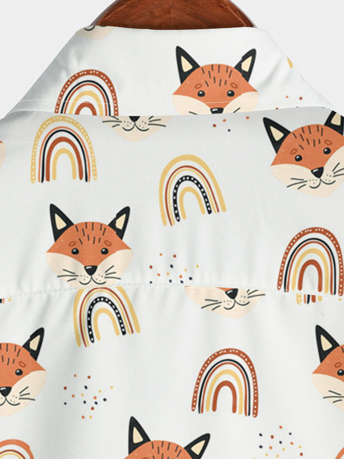 Chemise à manches courtes arc-en-ciel Fox pour hommes