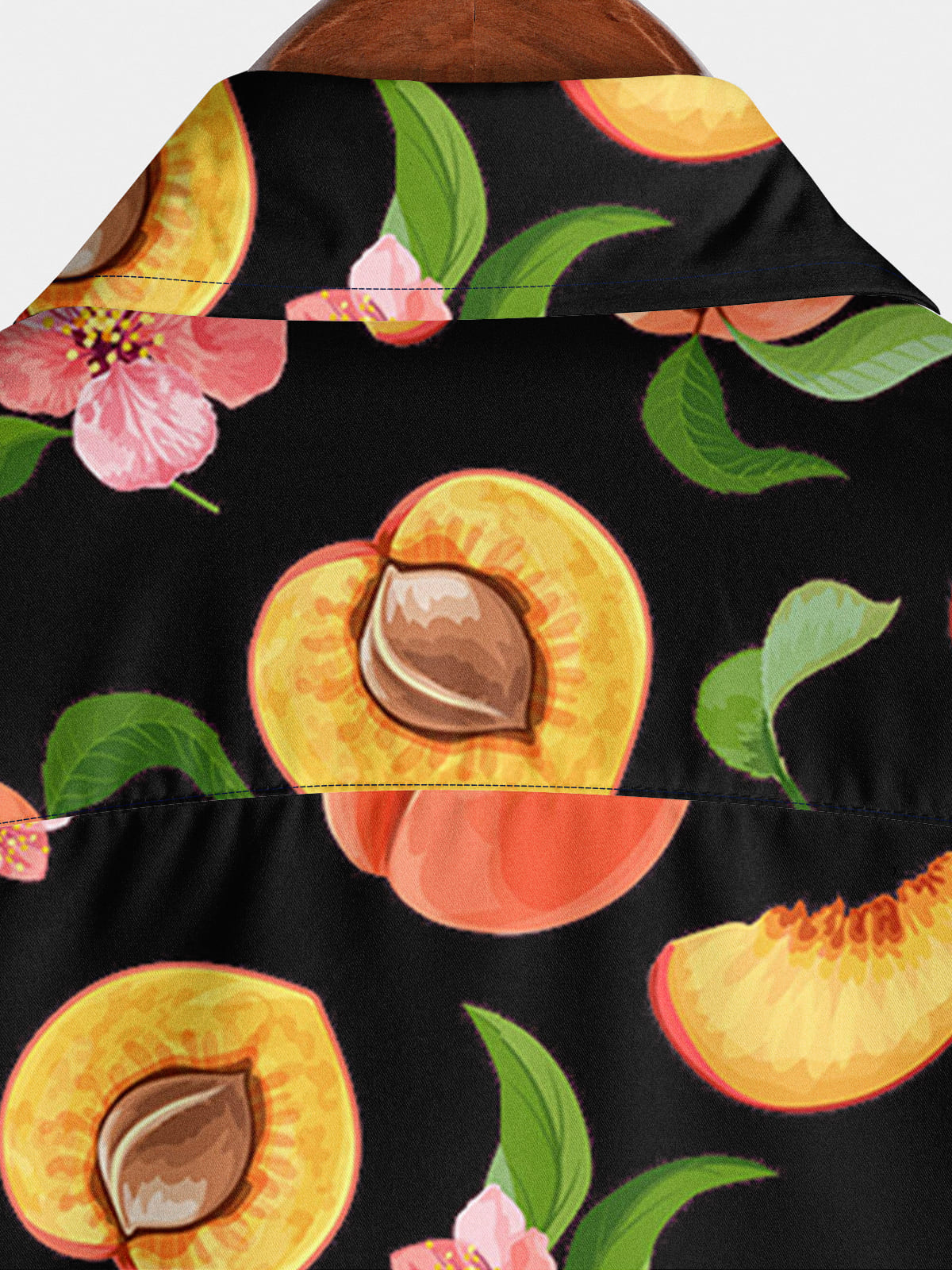 Chemise à manches courtes à imprimé pêche pour hommes