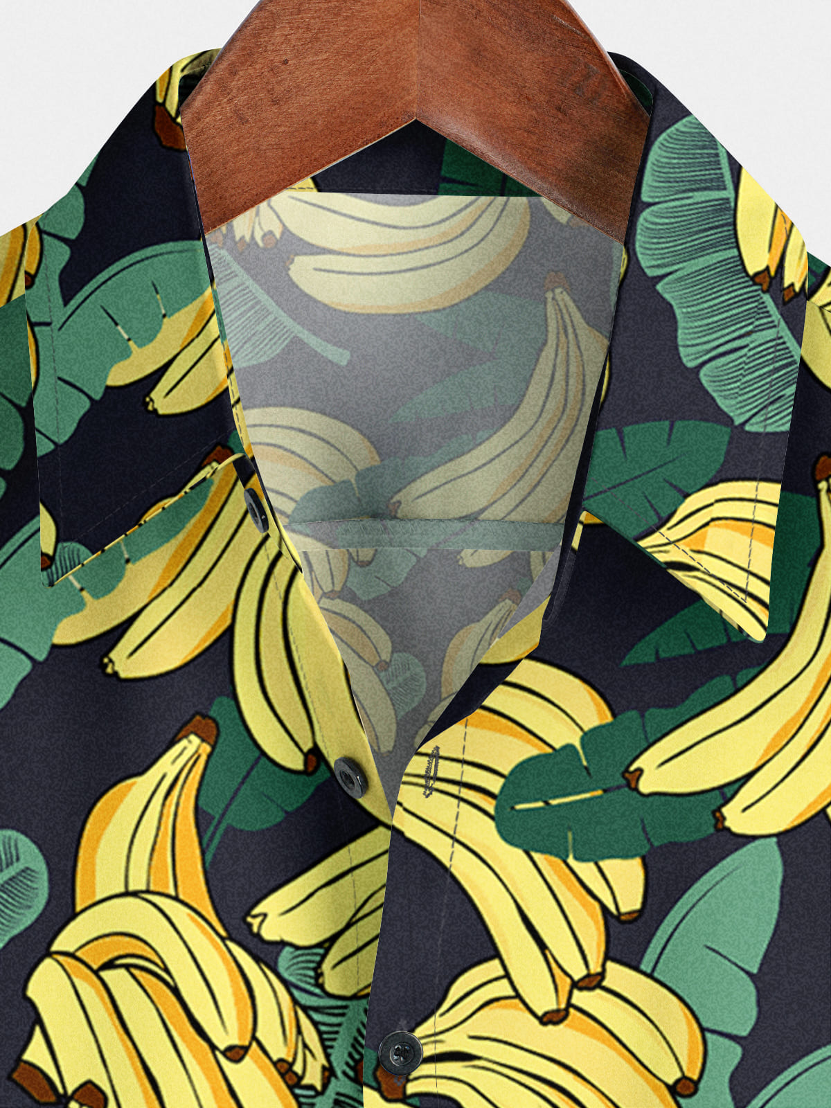 Camicia da uomo a maniche corte con stampa banana
