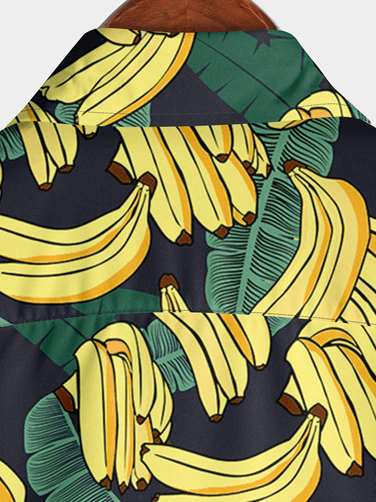 Camicia da uomo a maniche corte con stampa banana