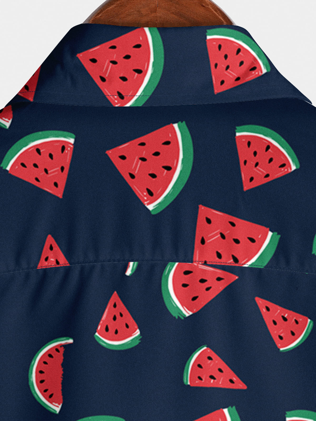 Camicia da uomo a maniche corte con stampa di anguria