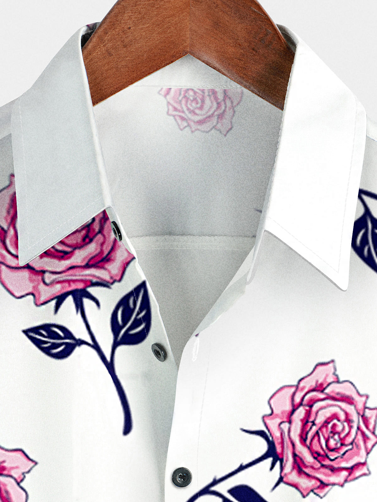 Camicia da uomo a maniche corte per vacanze floreali