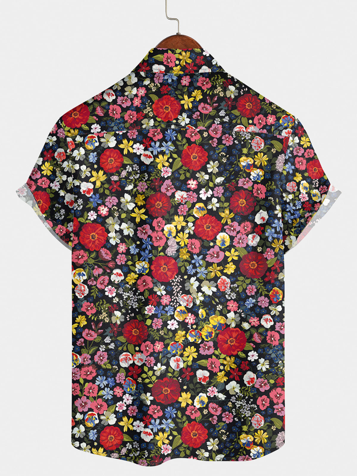 Chemise à manches courtes à fleurs pour hommes