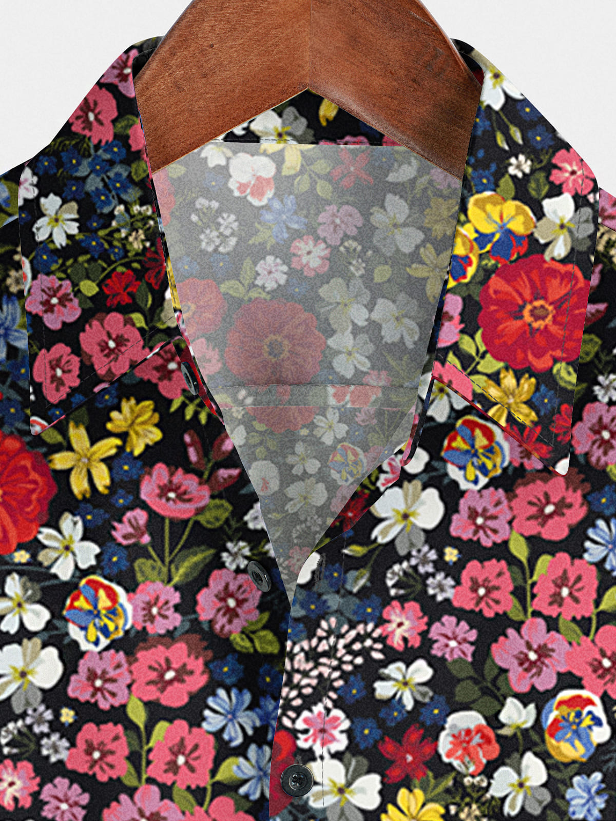 Chemise à manches courtes à fleurs pour hommes