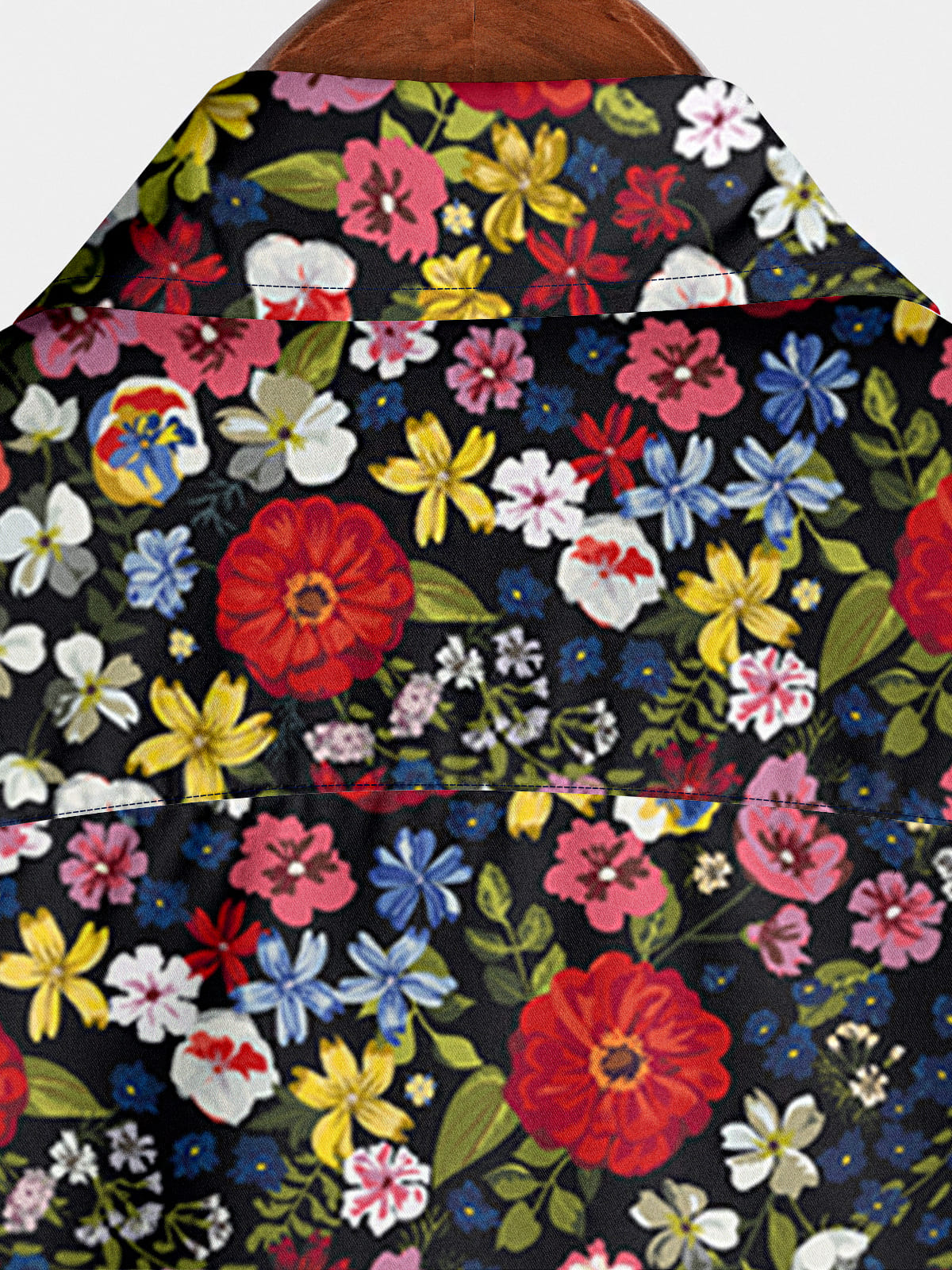 Chemise à manches courtes à fleurs pour hommes