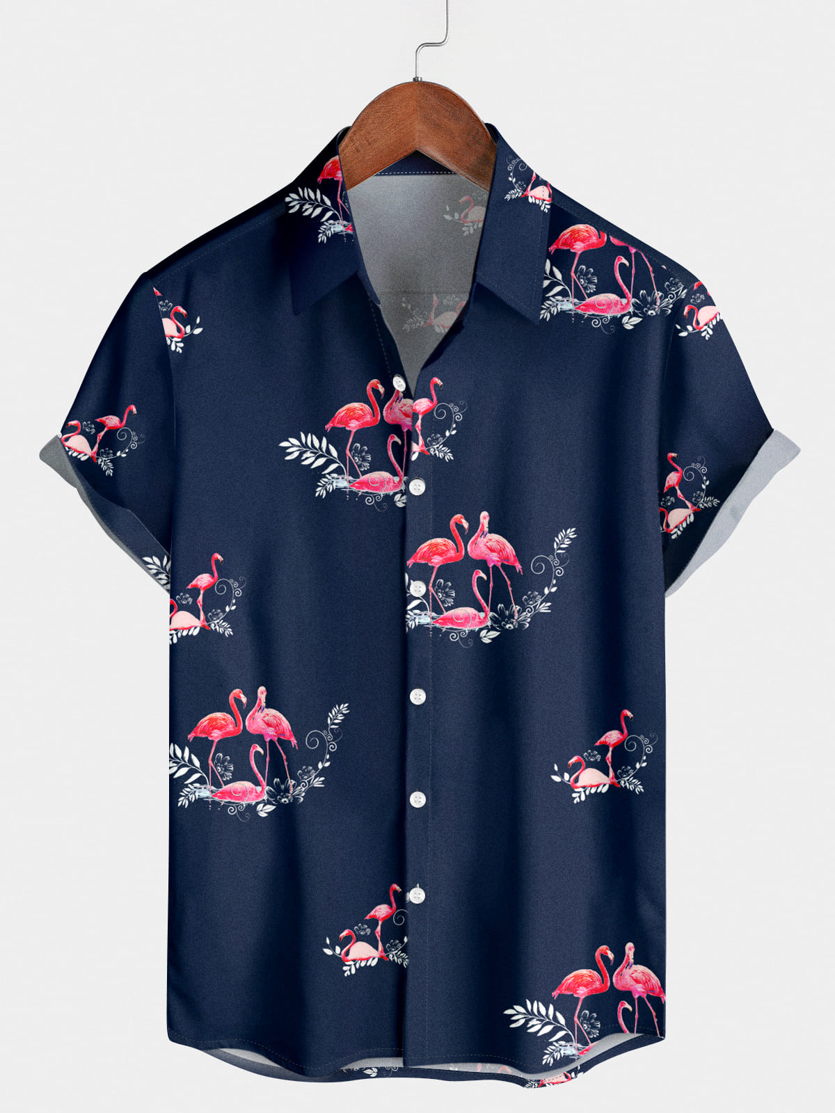 Chemise à manches courtes Flamingo Holiday pour hommes