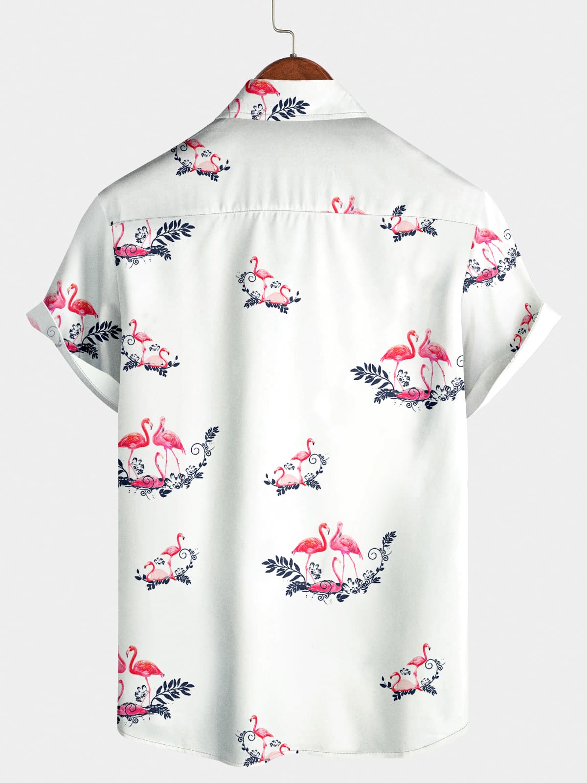 Chemise à manches courtes Flamingo Holiday pour hommes