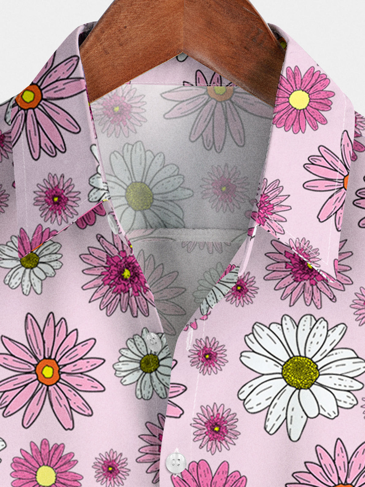 Chemise à manches courtes à imprimé floral pour hommes