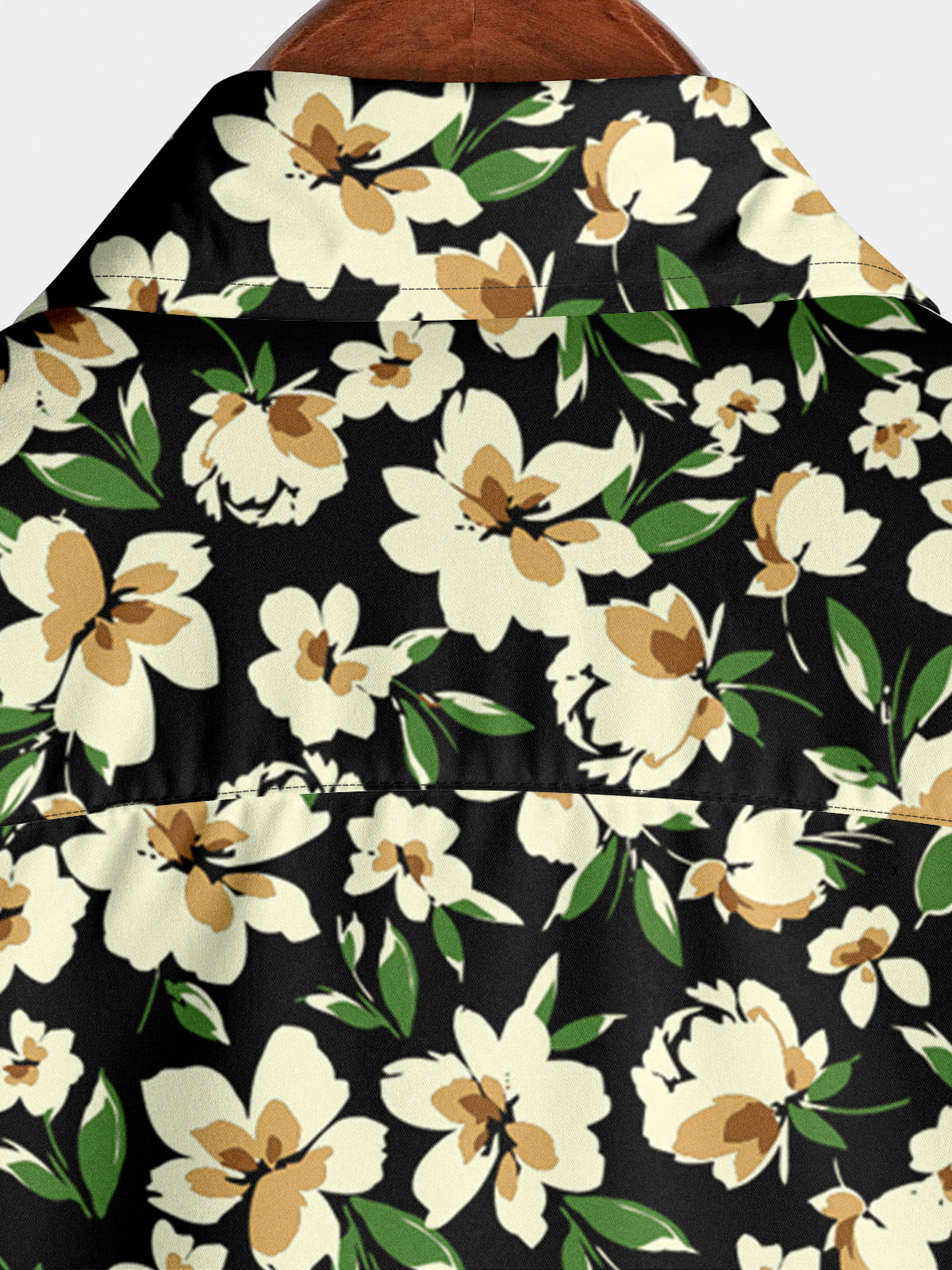 Chemise à manches courtes à motif marguerite pour hommes