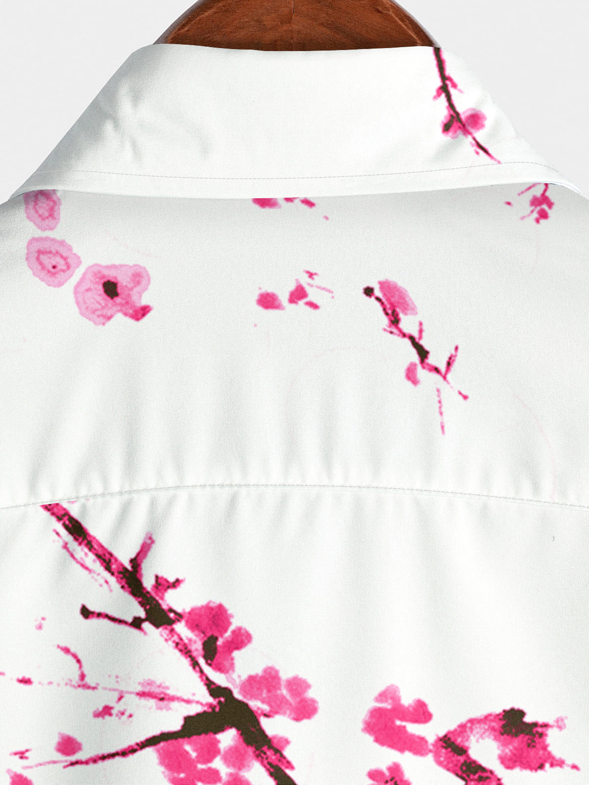 Camicia da uomo a maniche corte con stampa floreale