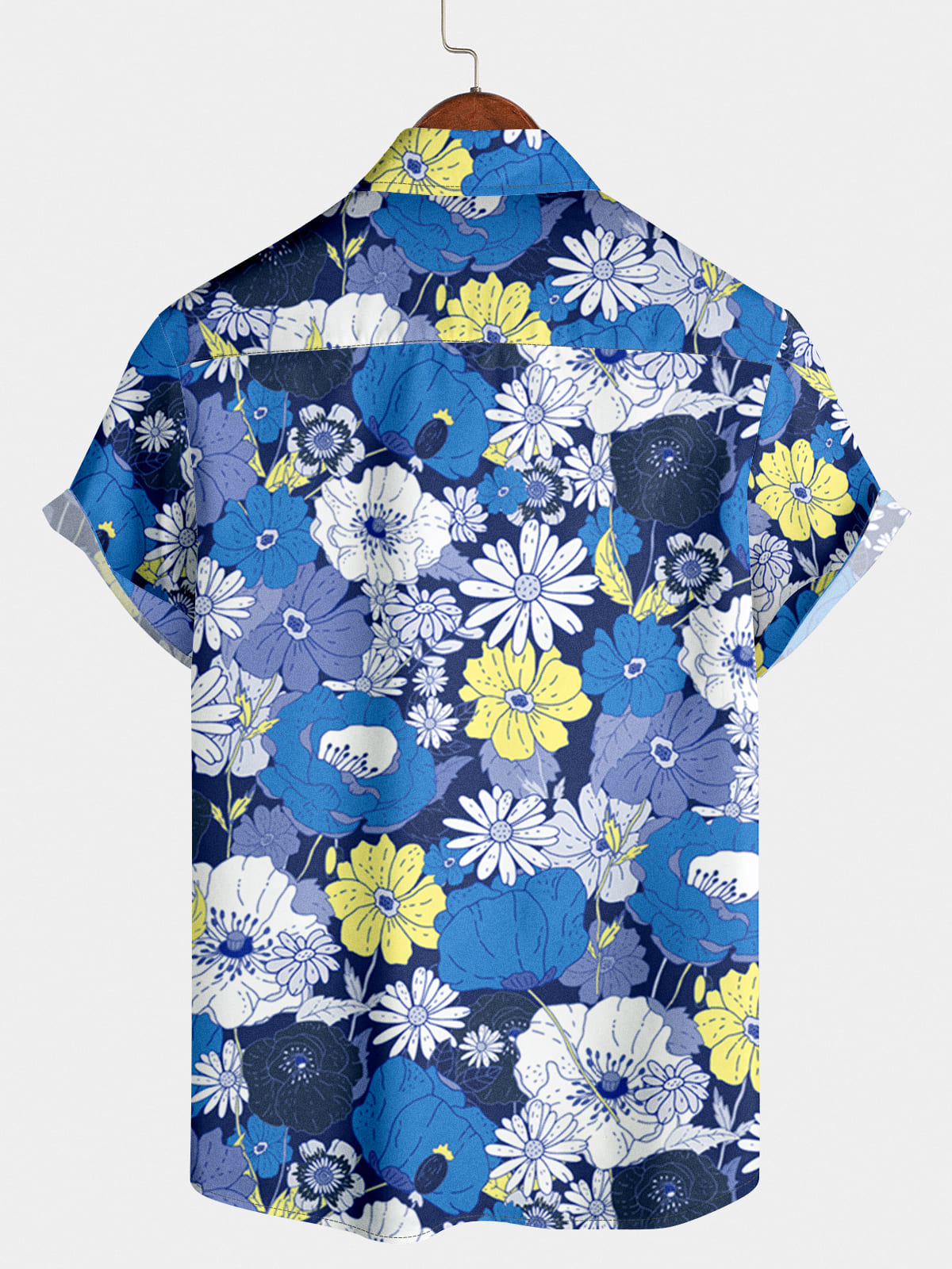 Camicia a maniche corte hawaiana floreale da uomo