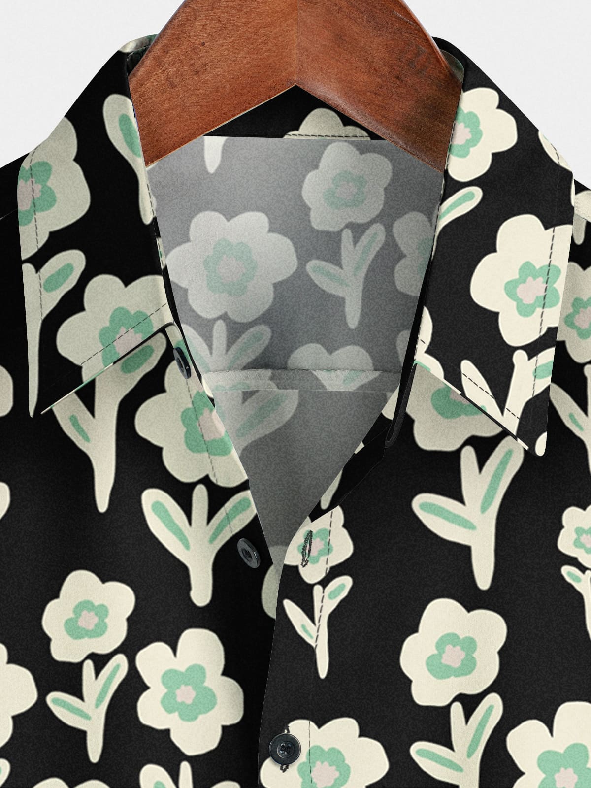 Chemise à manches courtes à fleurs pour hommes
