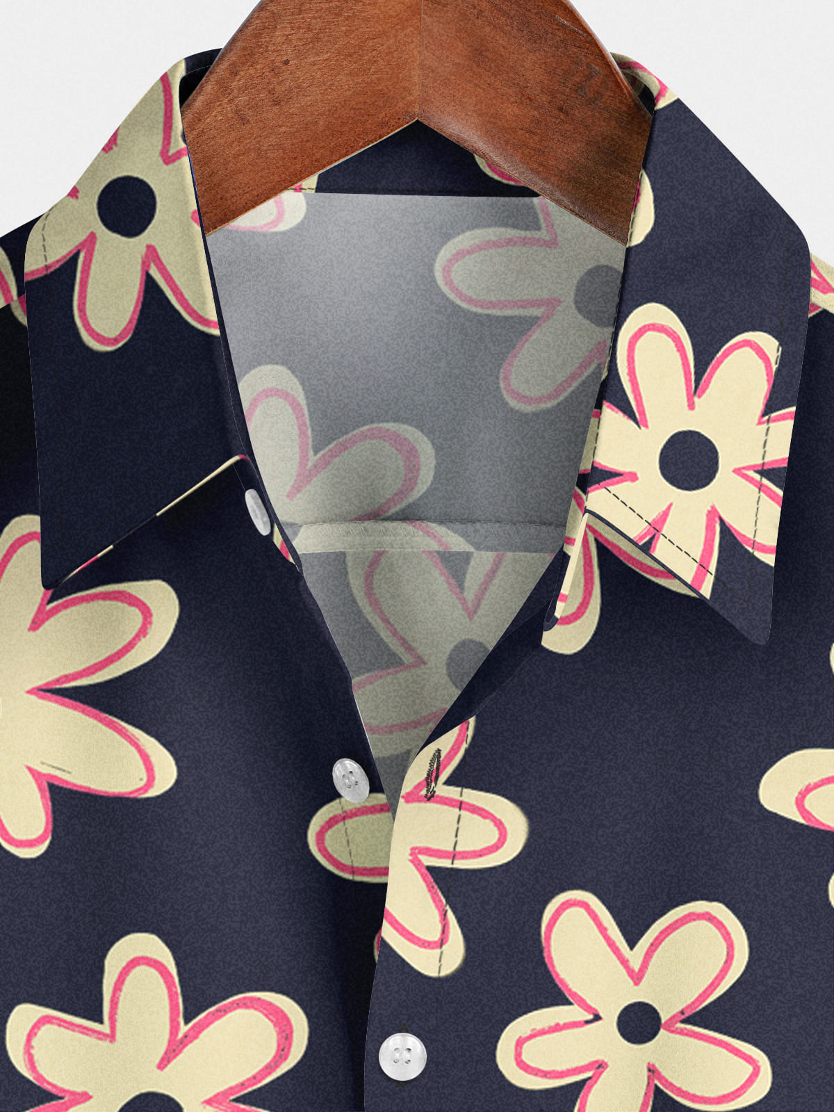 Chemise à manches courtes hawaïenne à fleurs pour hommes