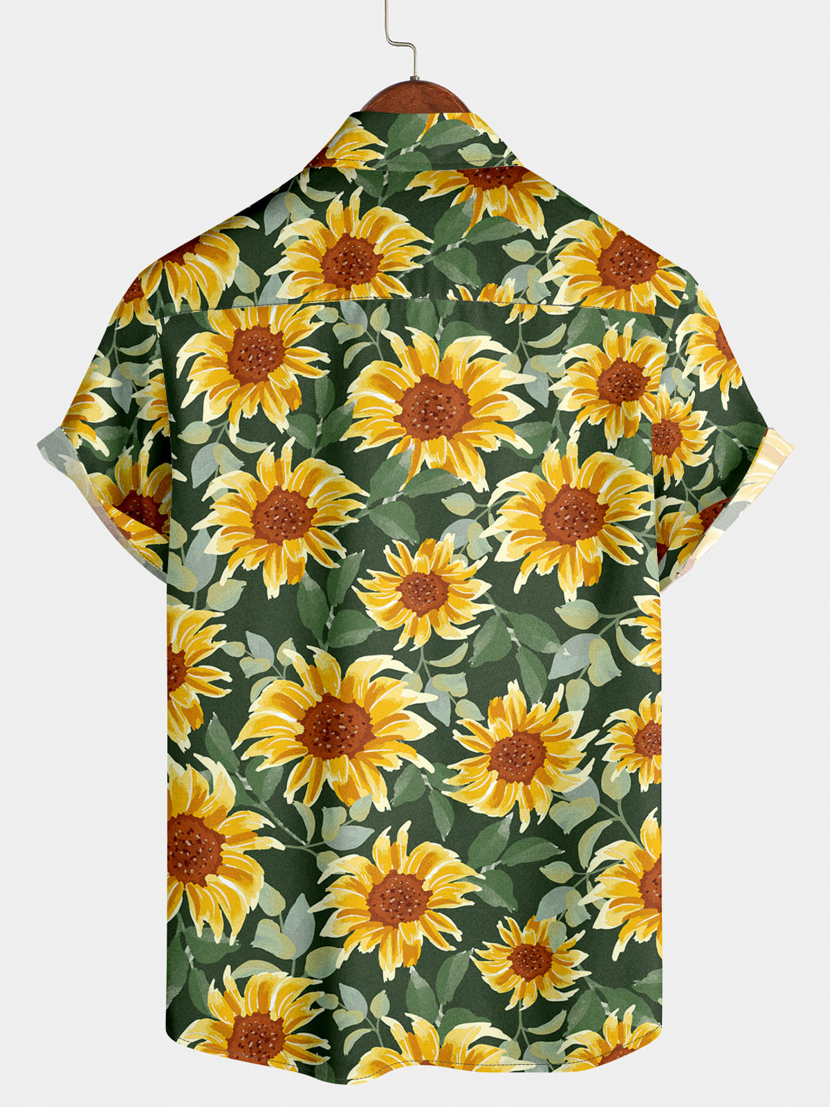 Chemise à manches courtes à fleurs pour hommes