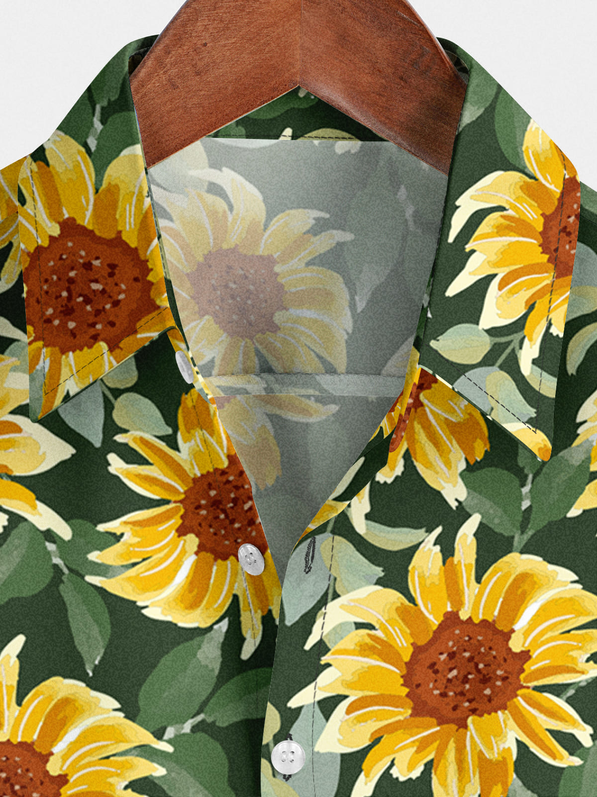 Chemise à manches courtes à fleurs pour hommes
