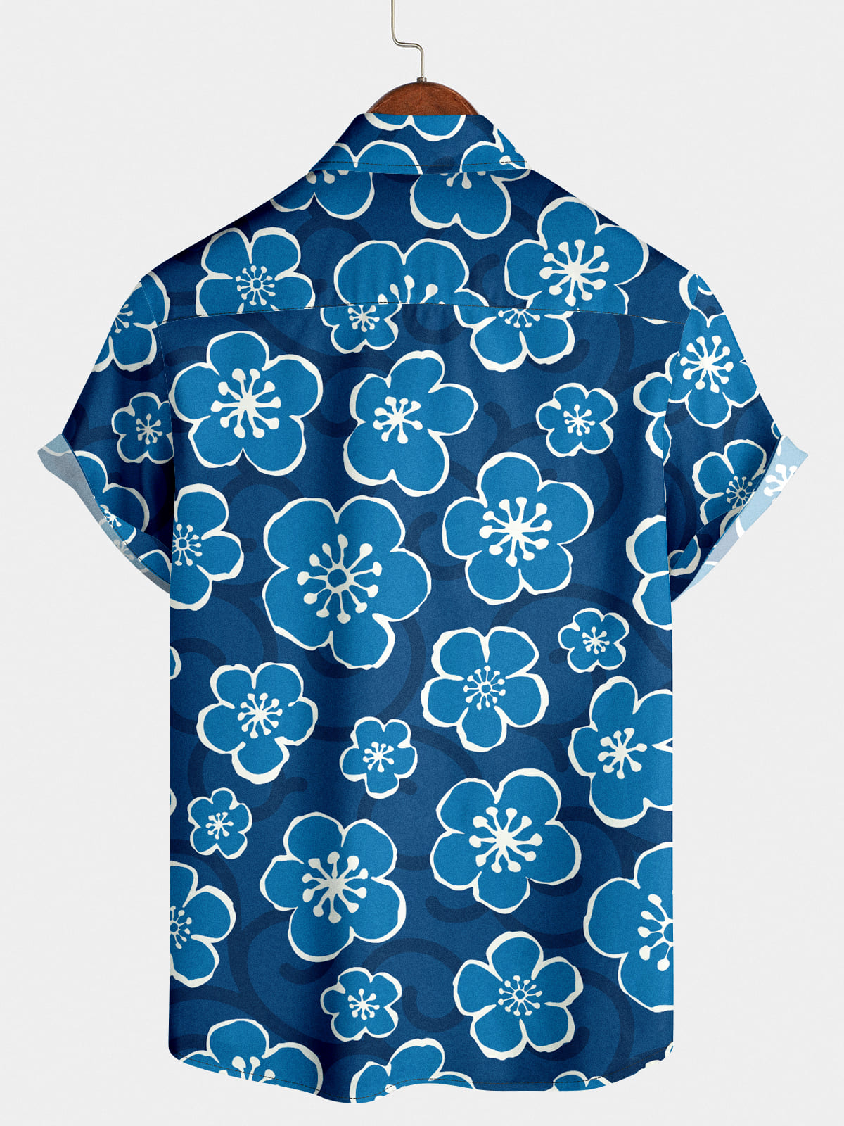 Chemise à manches courtes décontractée à fleurs pour hommes