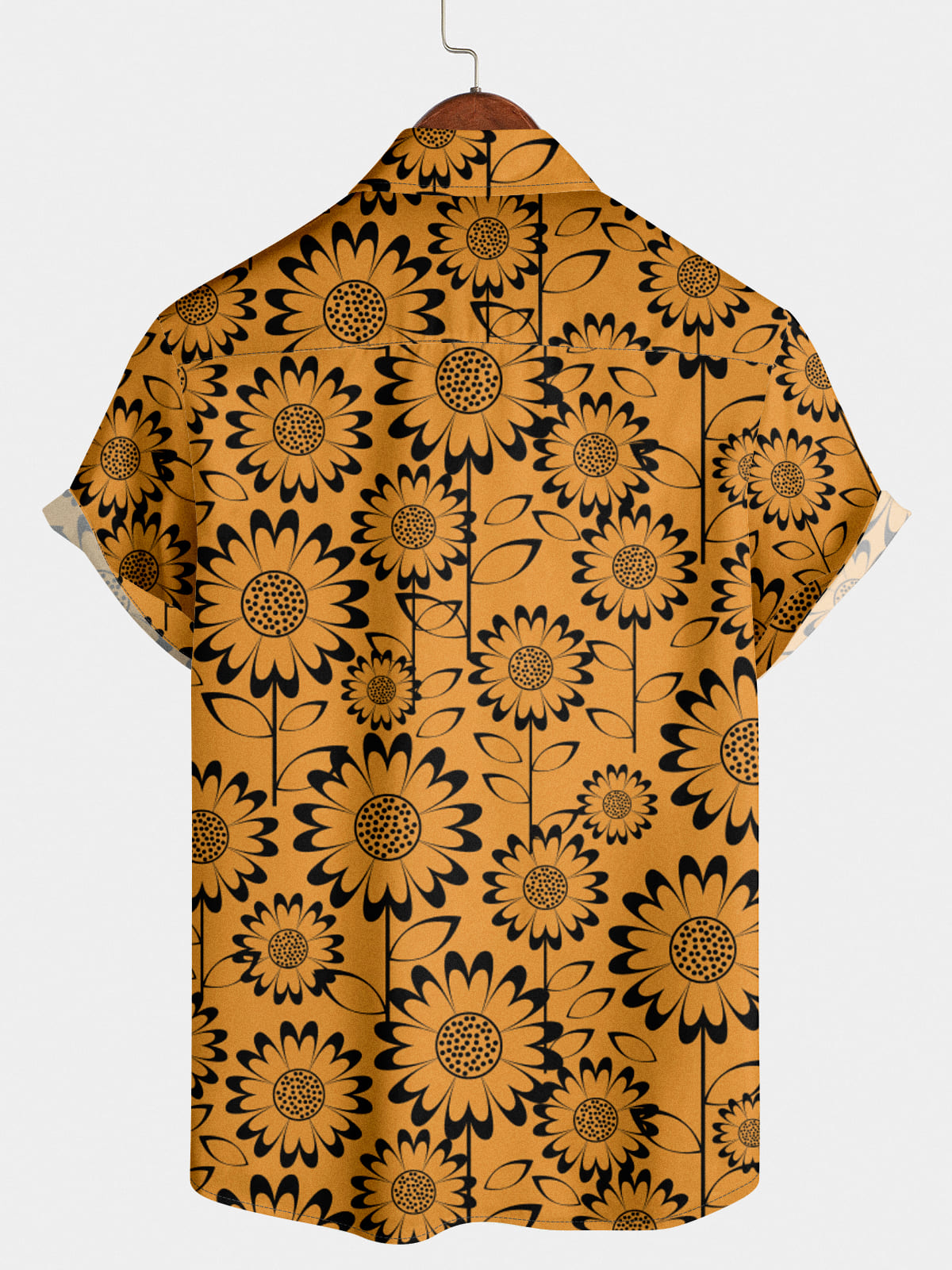 Chemise à manches courtes hawaïenne à fleurs pour hommes