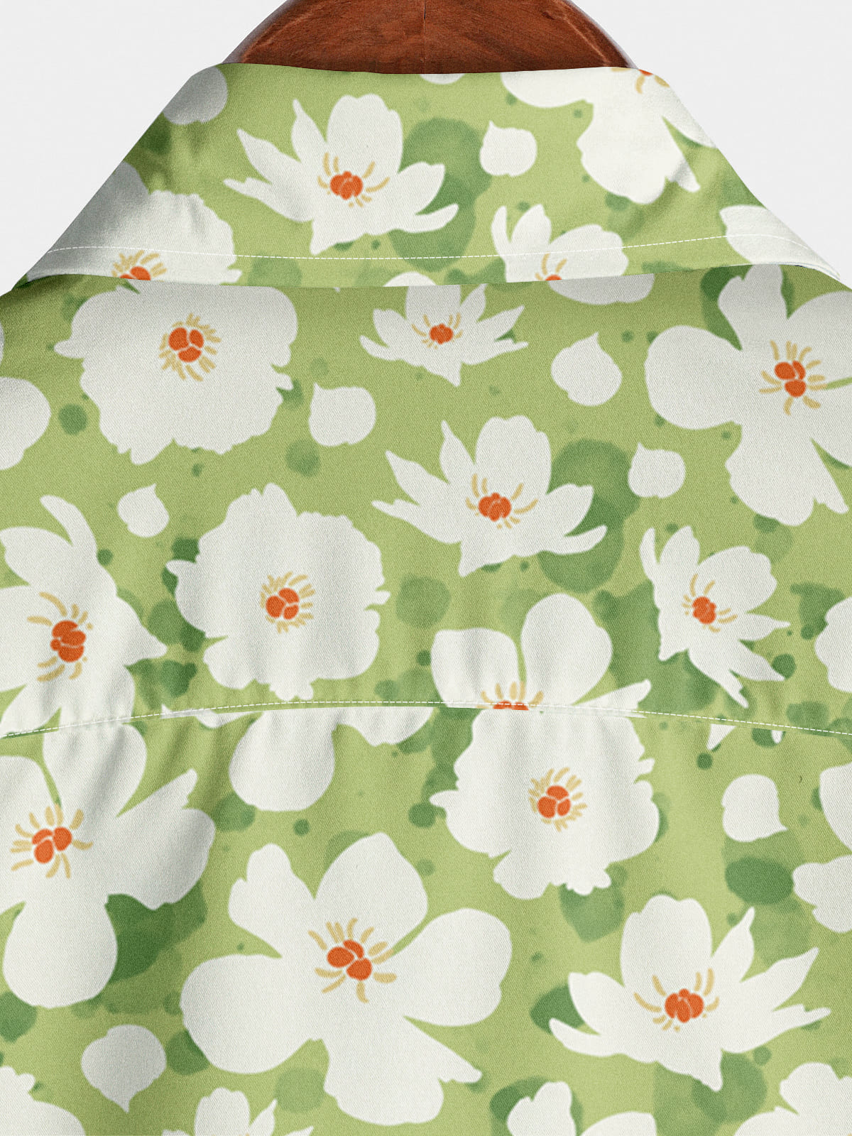 Chemise à manches courtes à imprimé marguerite pour hommes