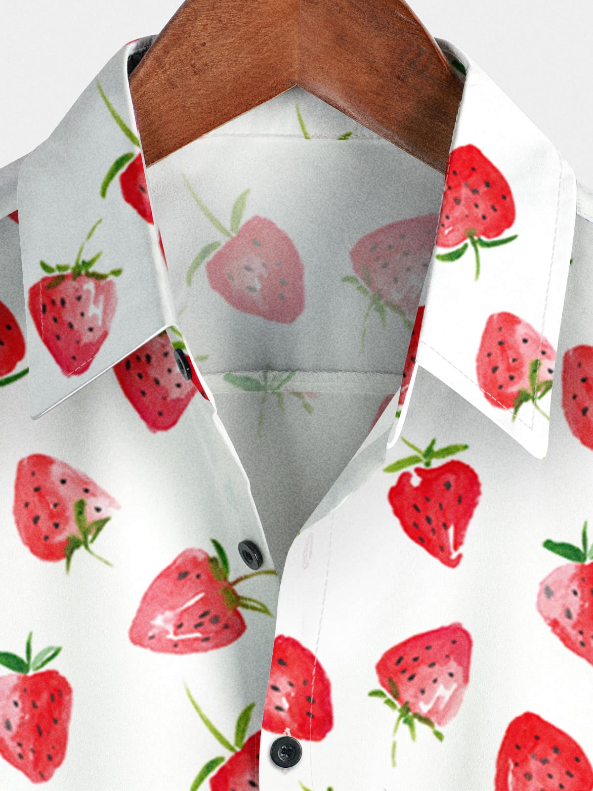 Chemise à manches courtes à imprimé fruits pour hommes