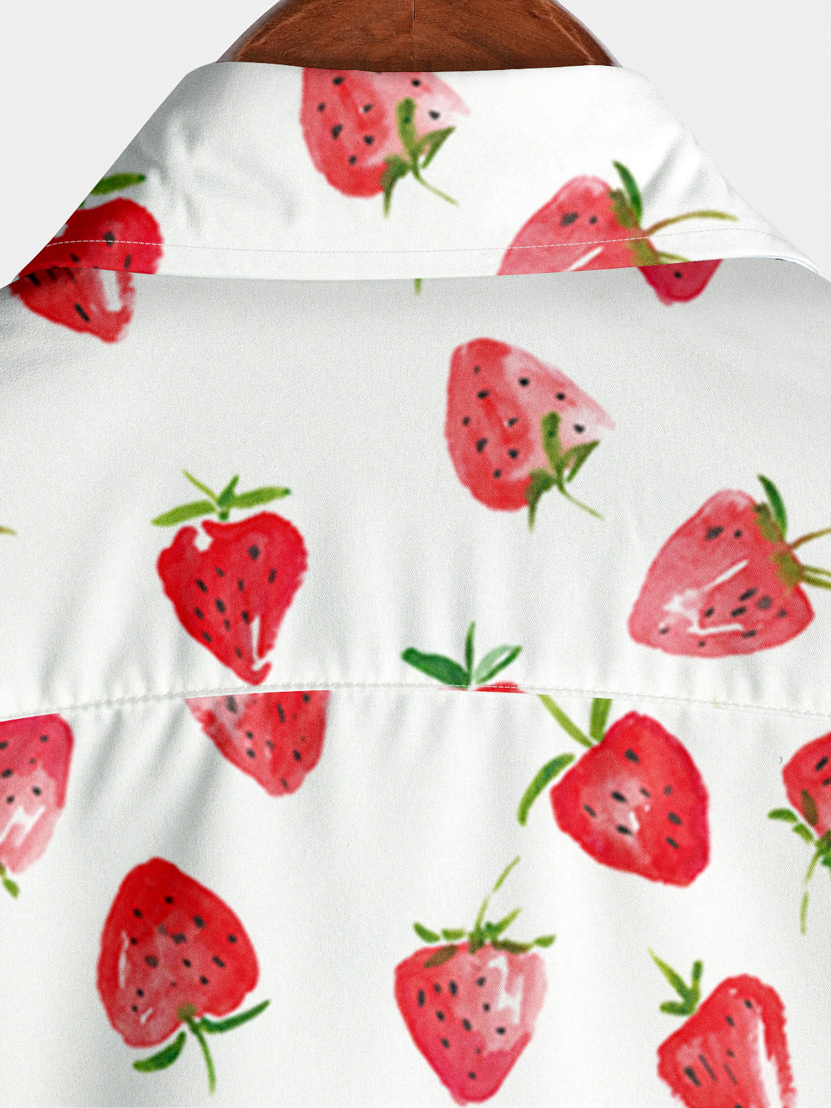 Camicia a maniche corte da uomo con stampa di frutta