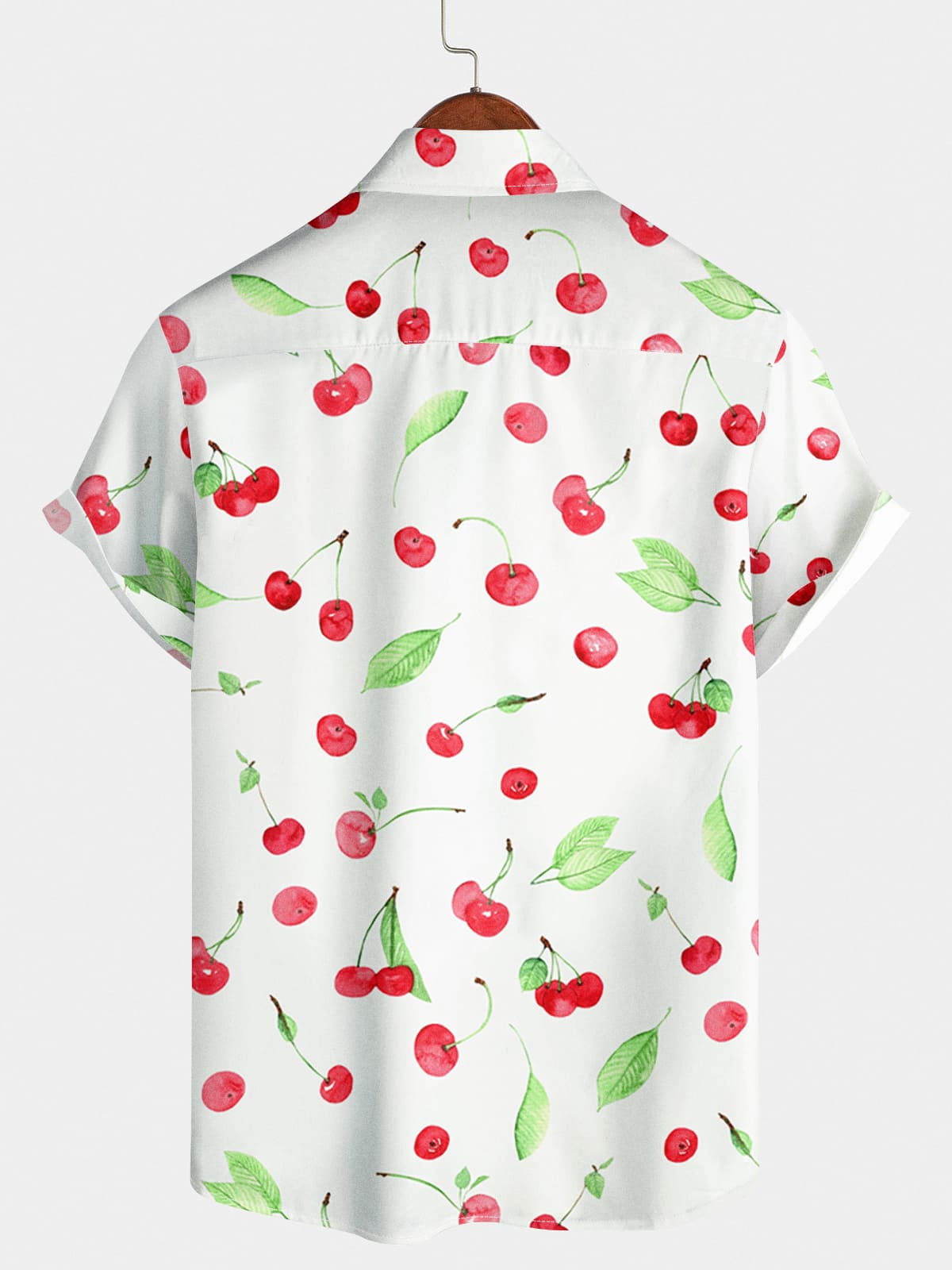 Chemise à manches courtes à imprimé fruits pour hommes