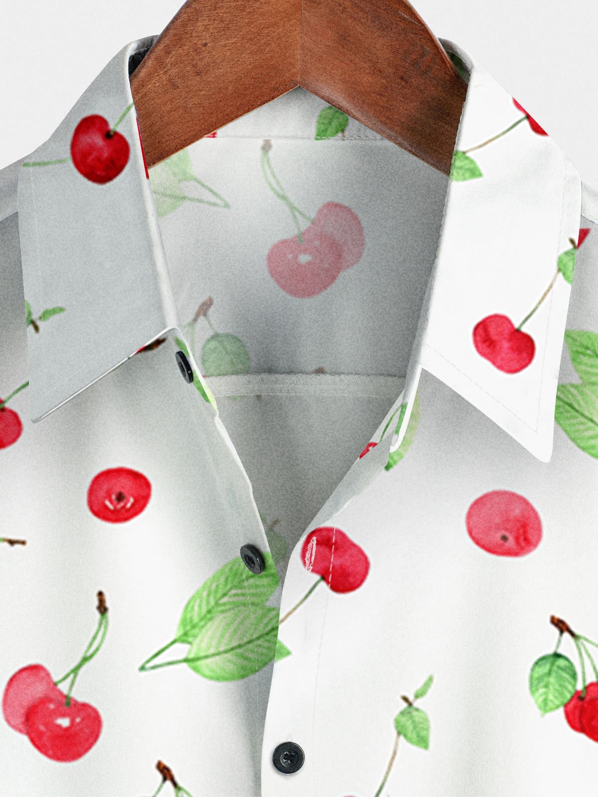 Camicia a maniche corte da uomo con stampa di frutta