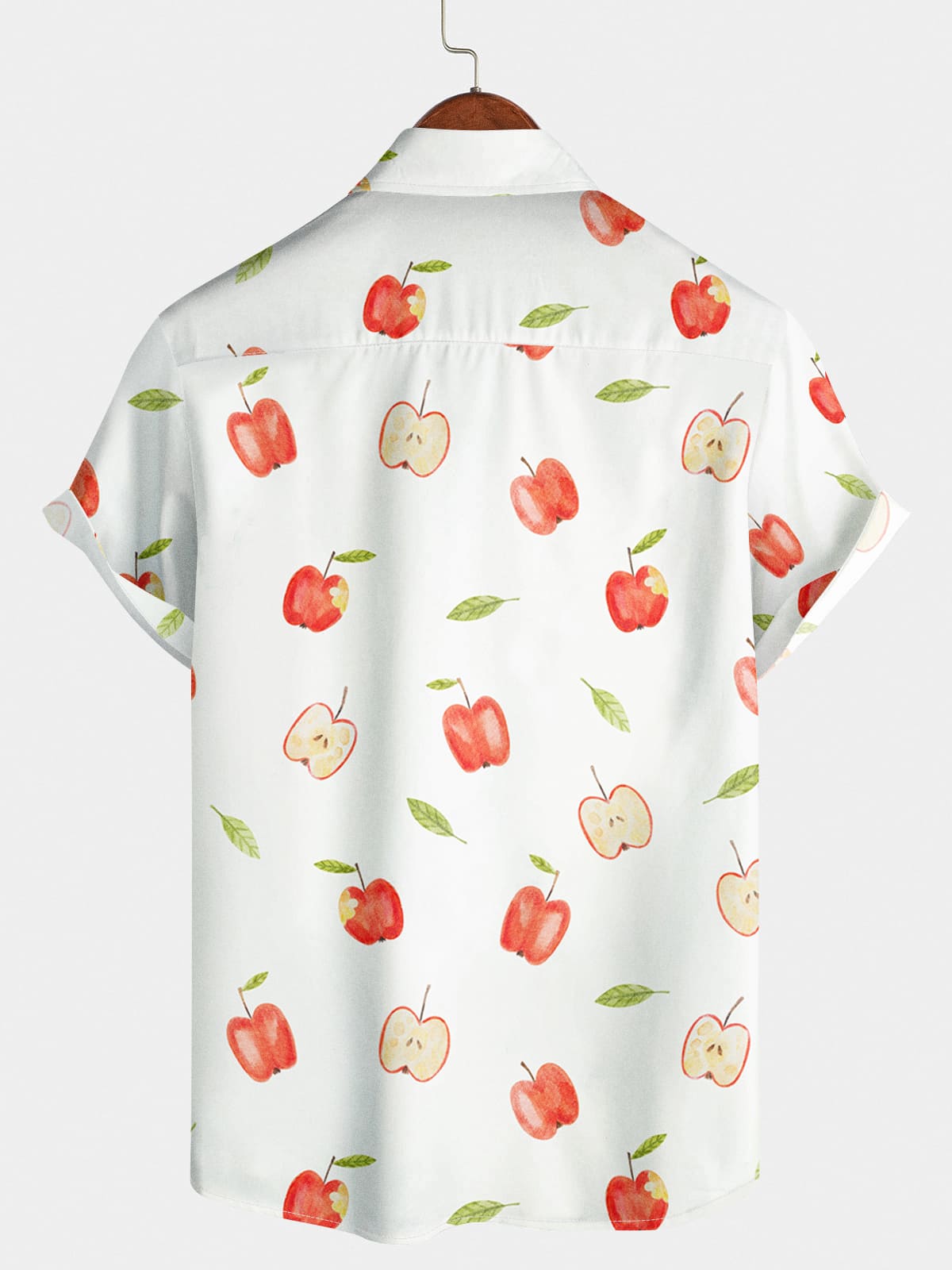 Camicia a maniche corte da uomo con stampa di frutta