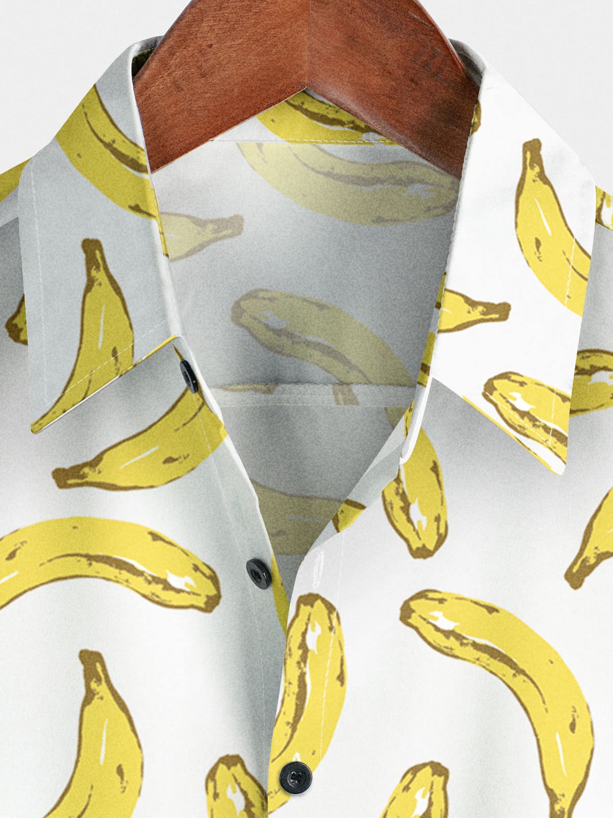 Chemise à manches courtes à imprimé banane pour hommes