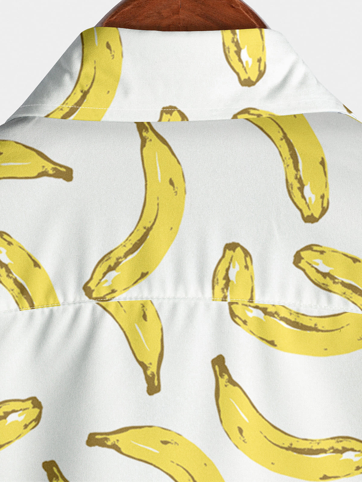 Chemise à manches courtes à imprimé banane pour hommes