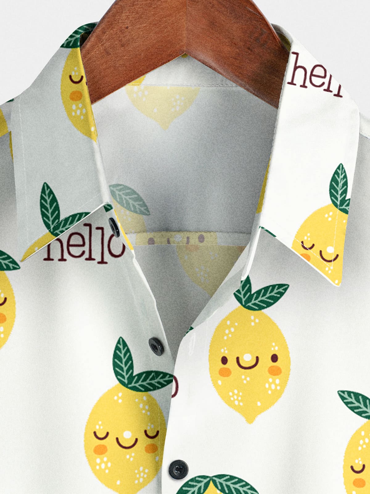 Chemise à manches courtes à imprimé fruits pour hommes