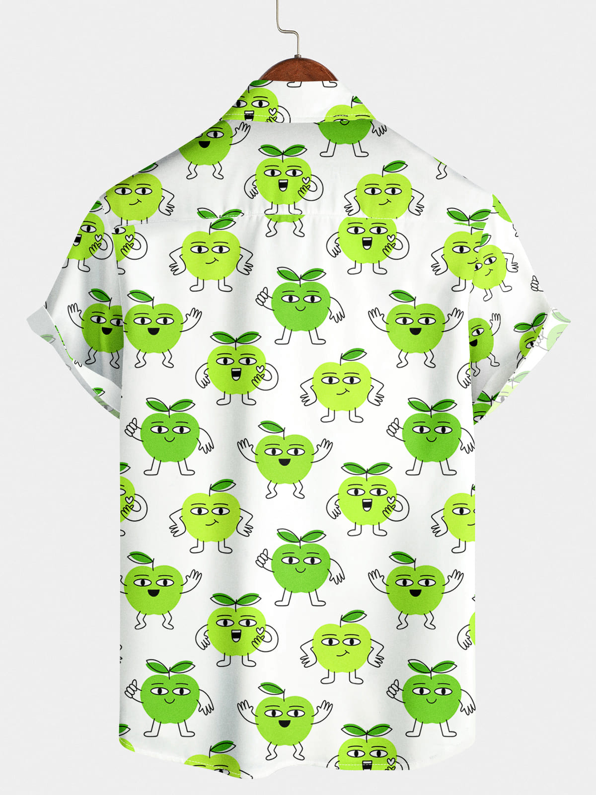 Chemise à manches courtes à imprimé fruits pour hommes