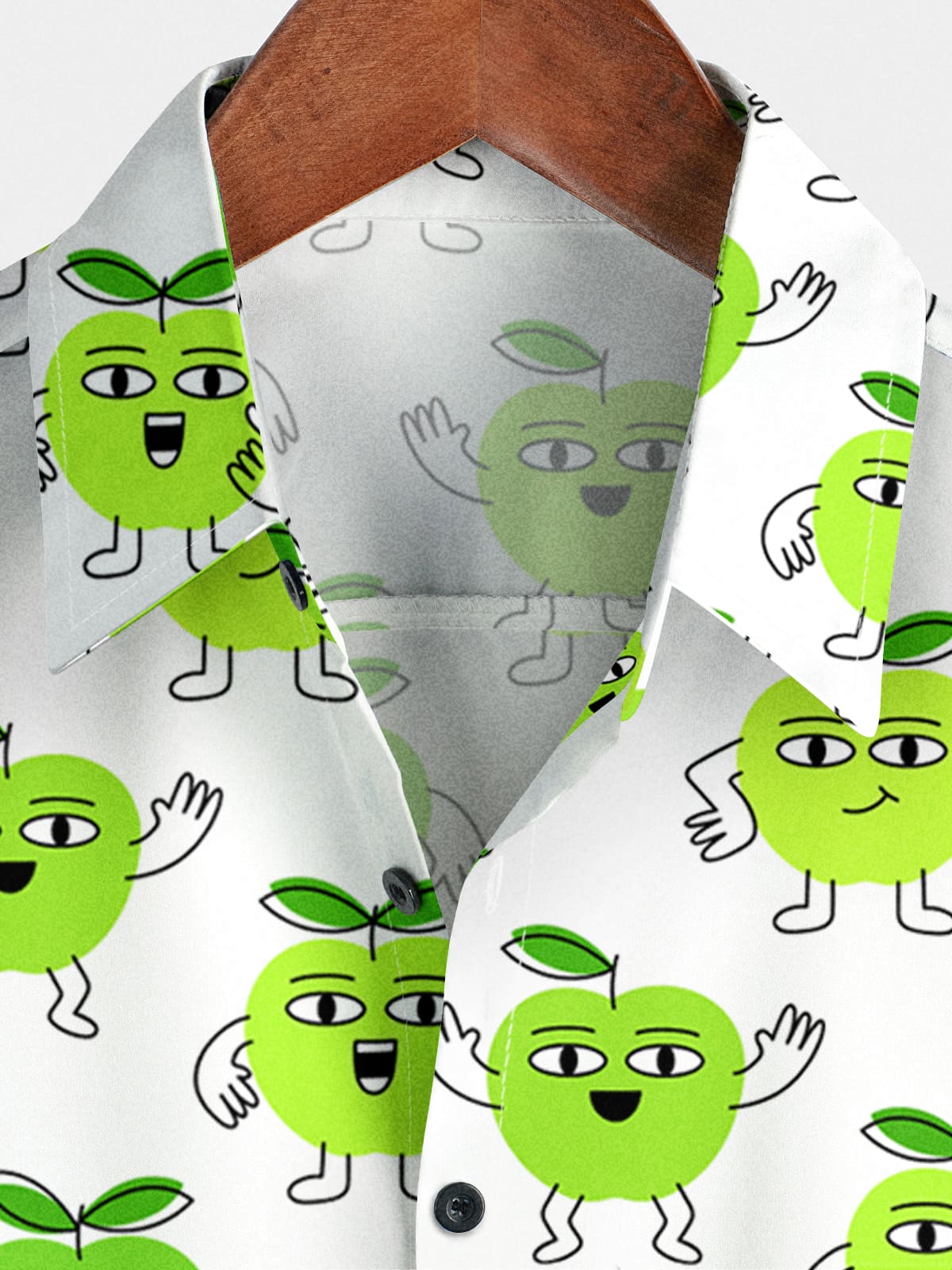 Chemise à manches courtes à imprimé fruits pour hommes