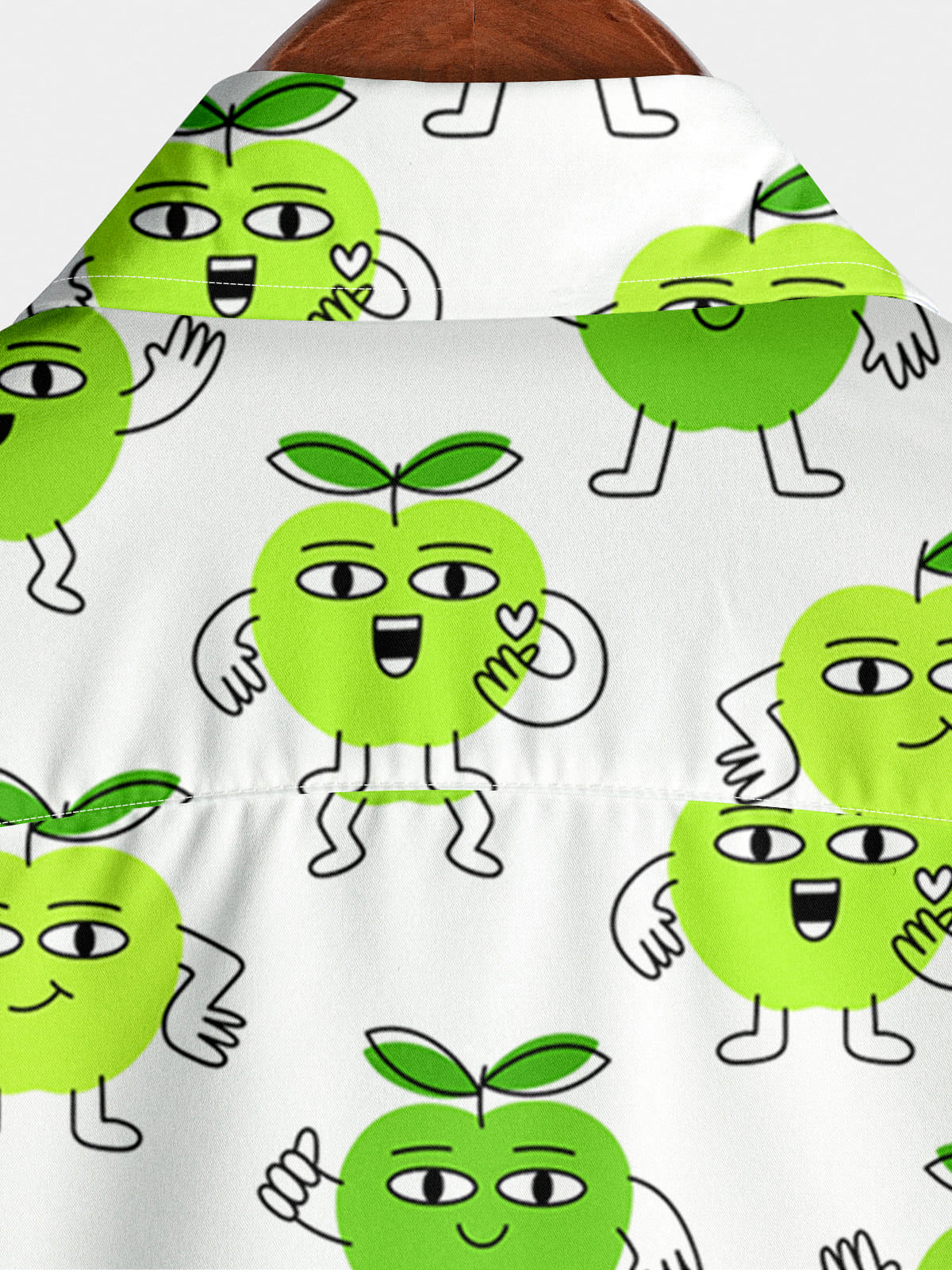 Chemise à manches courtes à imprimé fruits pour hommes
