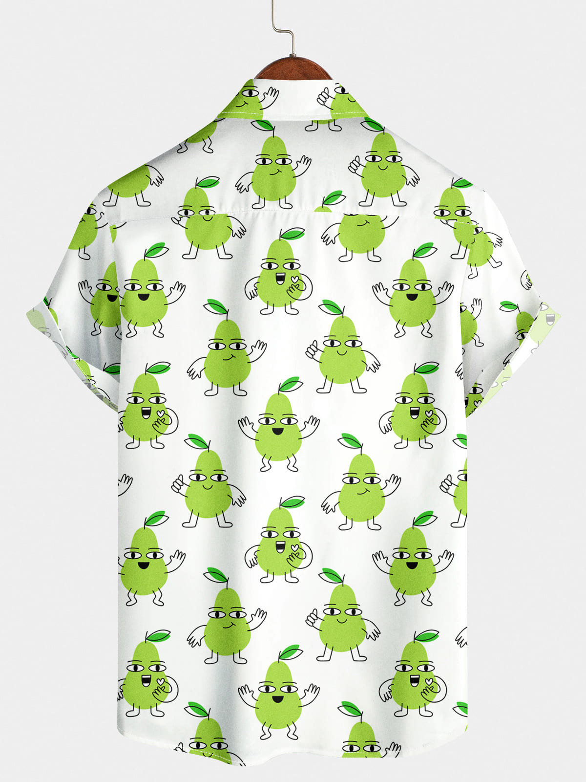 Chemise à manches courtes à imprimé fruits pour hommes