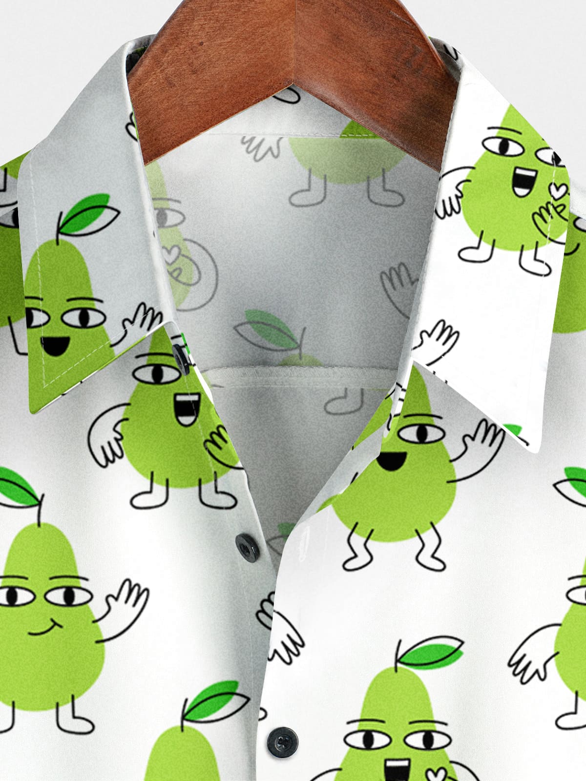 Chemise à manches courtes à imprimé fruits pour hommes