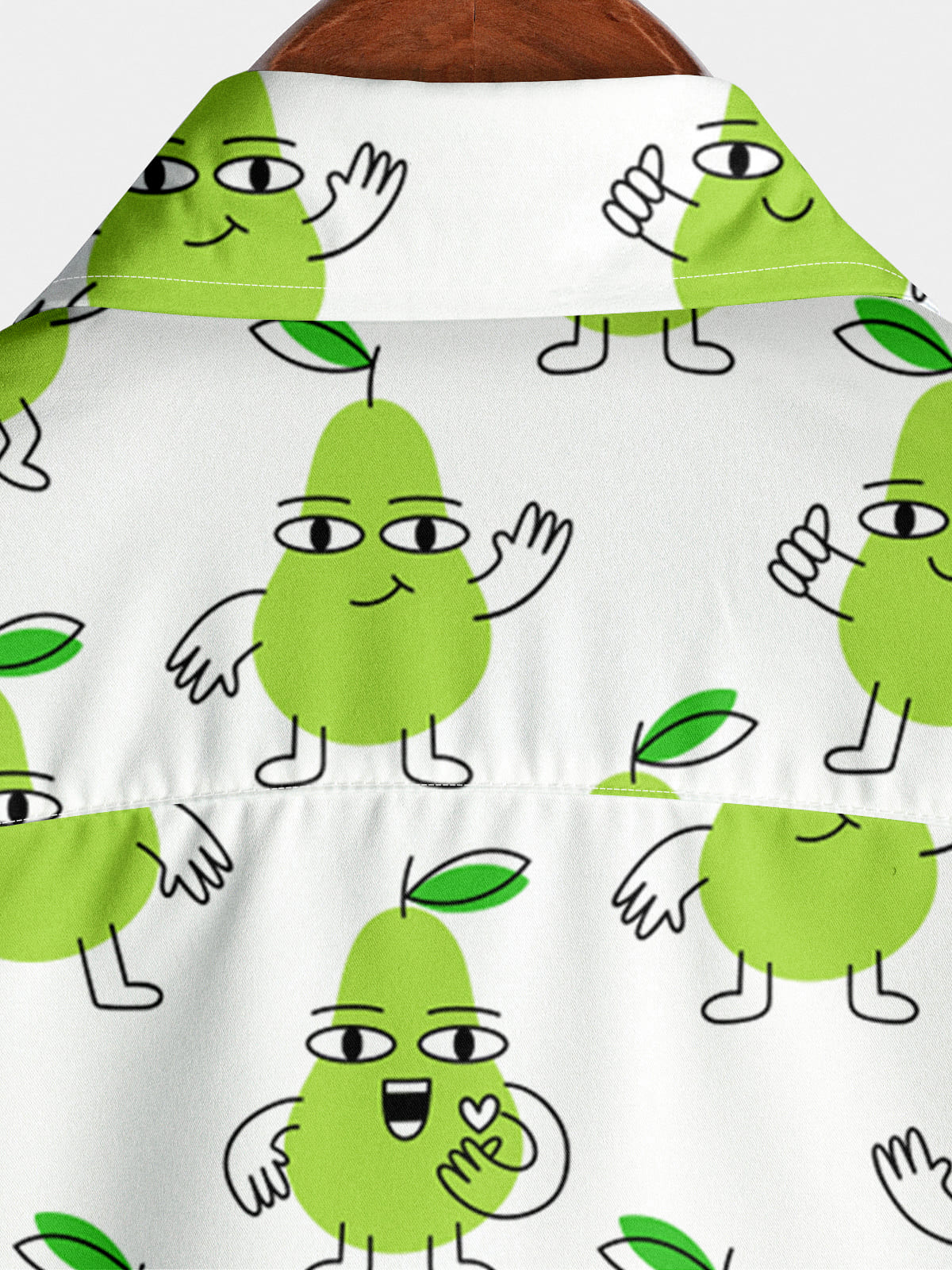 Chemise à manches courtes à imprimé fruits pour hommes