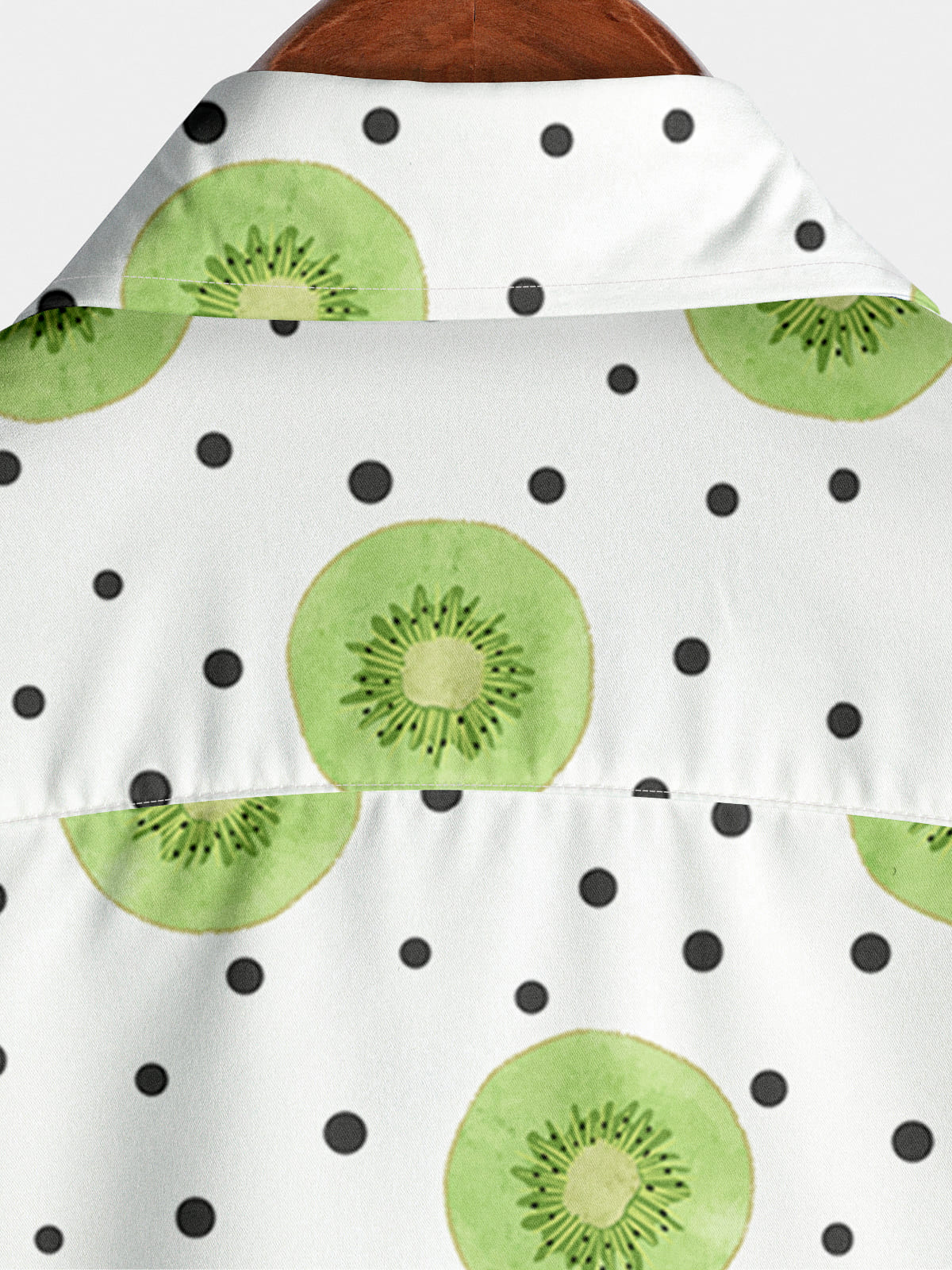 Chemise à manches courtes à imprimé kiwi pour hommes