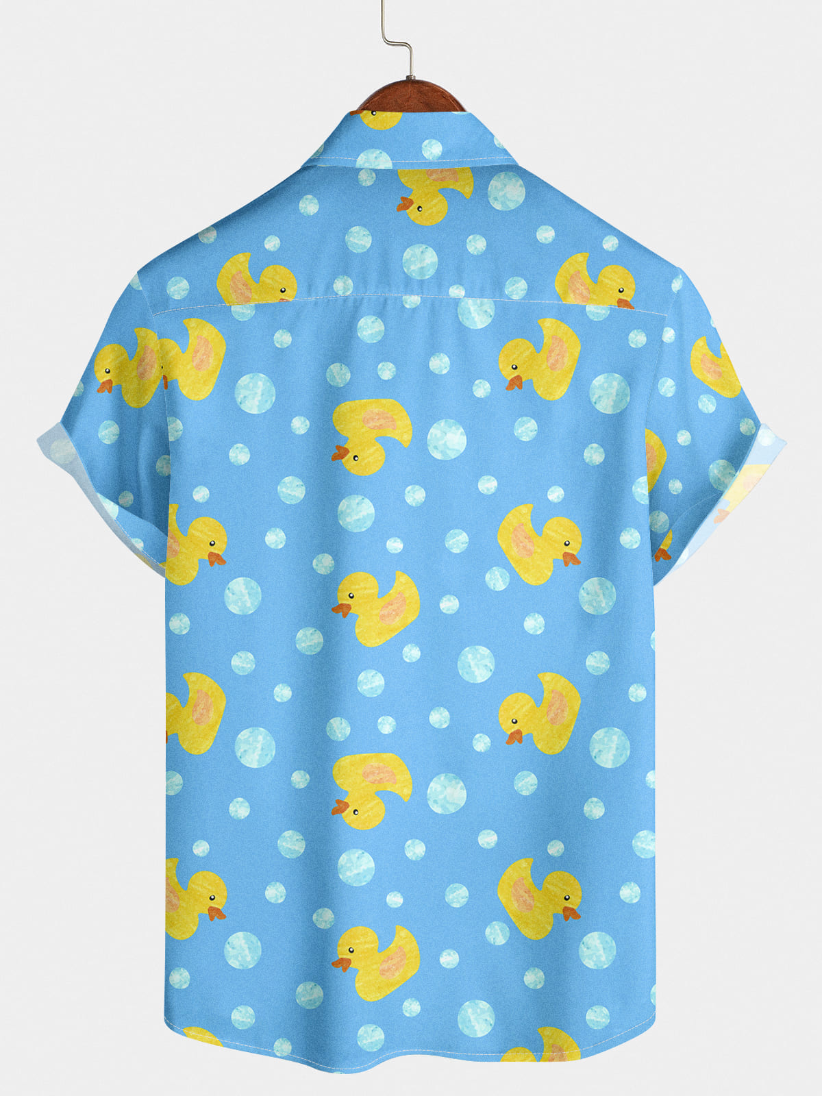 Chemise à manches courtes à imprimé canard pour hommes