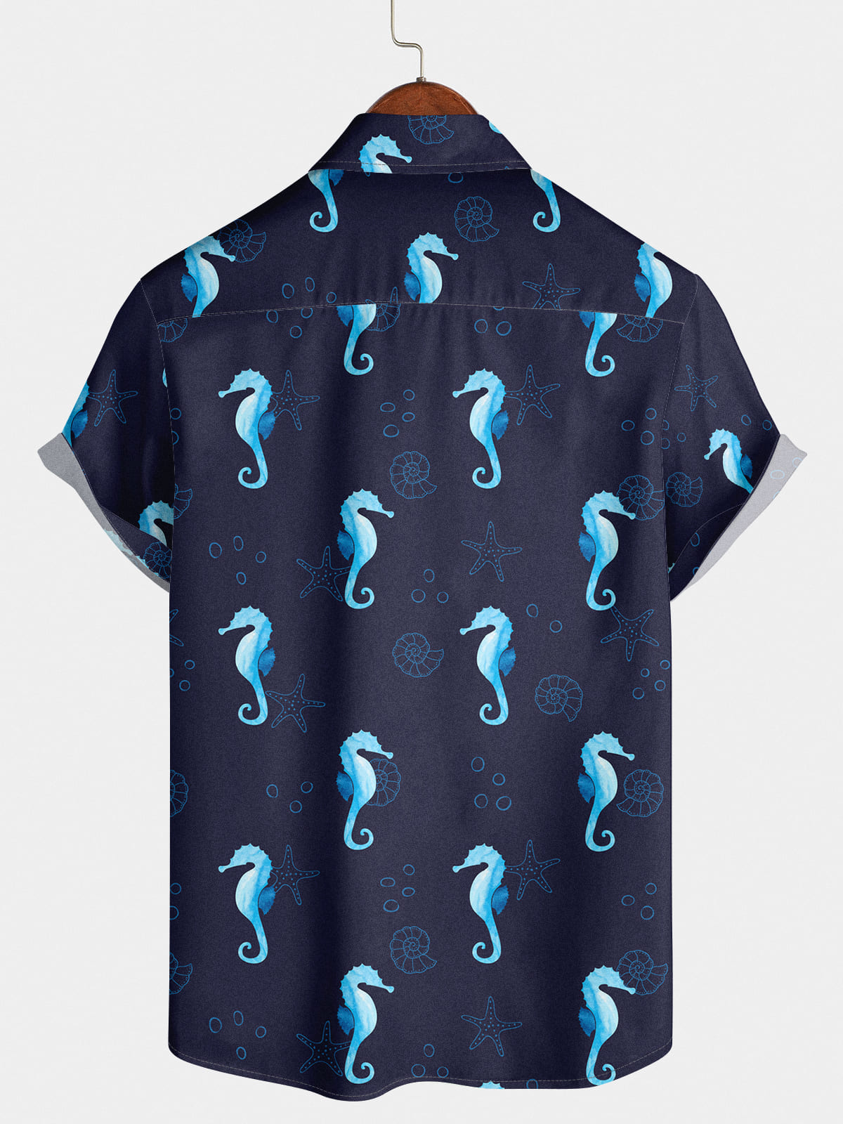 Chemise à manches courtes Hippocampus japonicus pour hommes