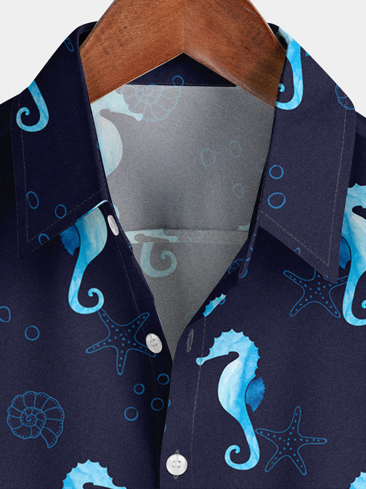 Chemise à manches courtes Hippocampus japonicus pour hommes