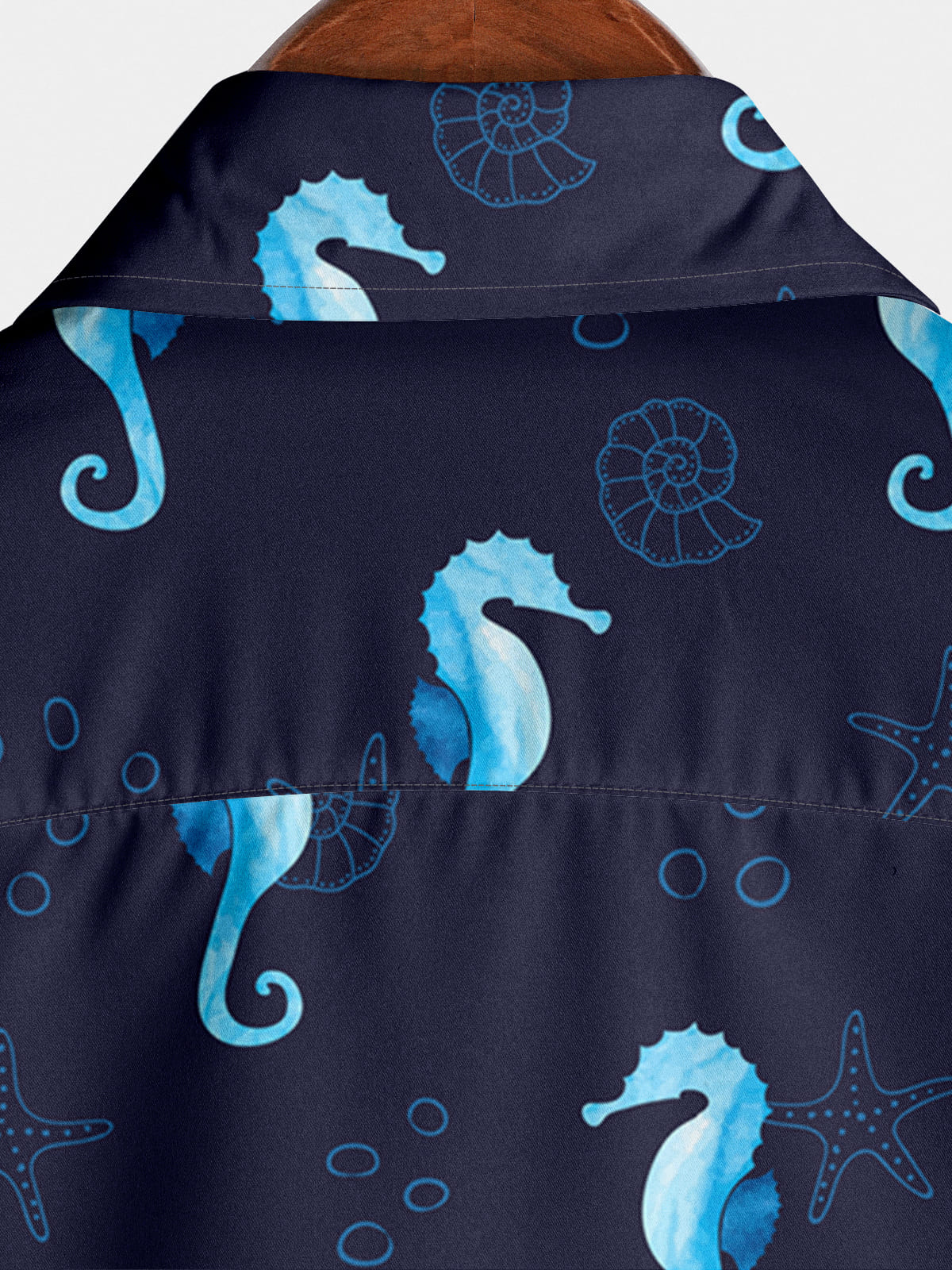 Chemise à manches courtes Hippocampus japonicus pour hommes
