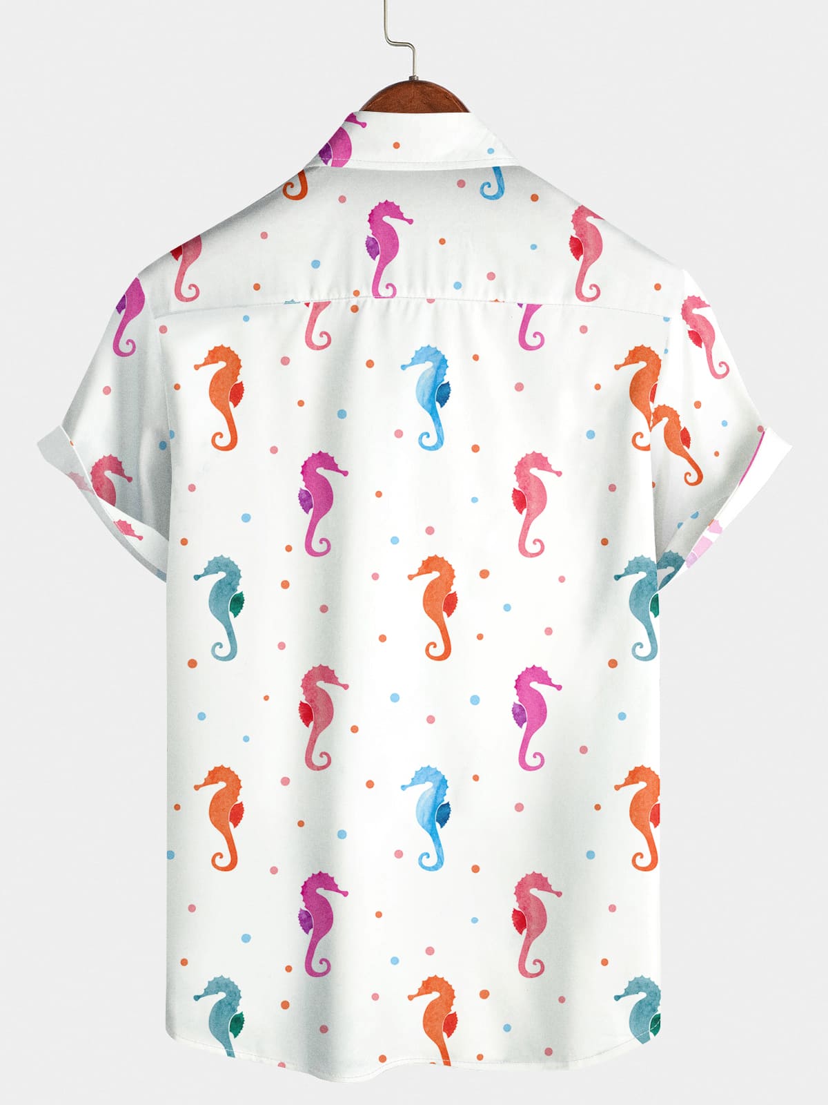 Chemise à manches courtes Hippocampus japonicus pour hommes