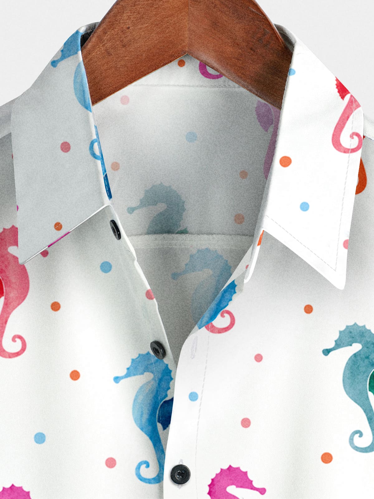 Chemise à manches courtes Hippocampus japonicus pour hommes