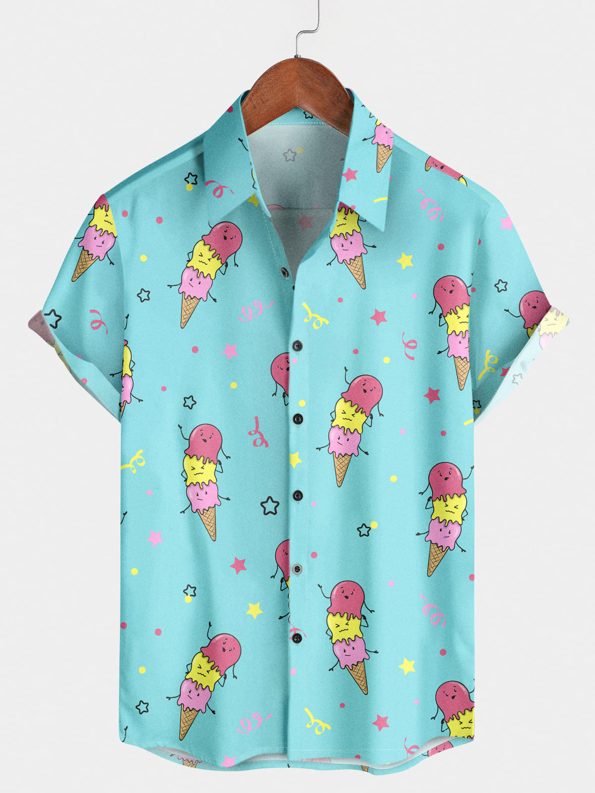 Chemise à manches courtes Fruit Ice Cream pour homme