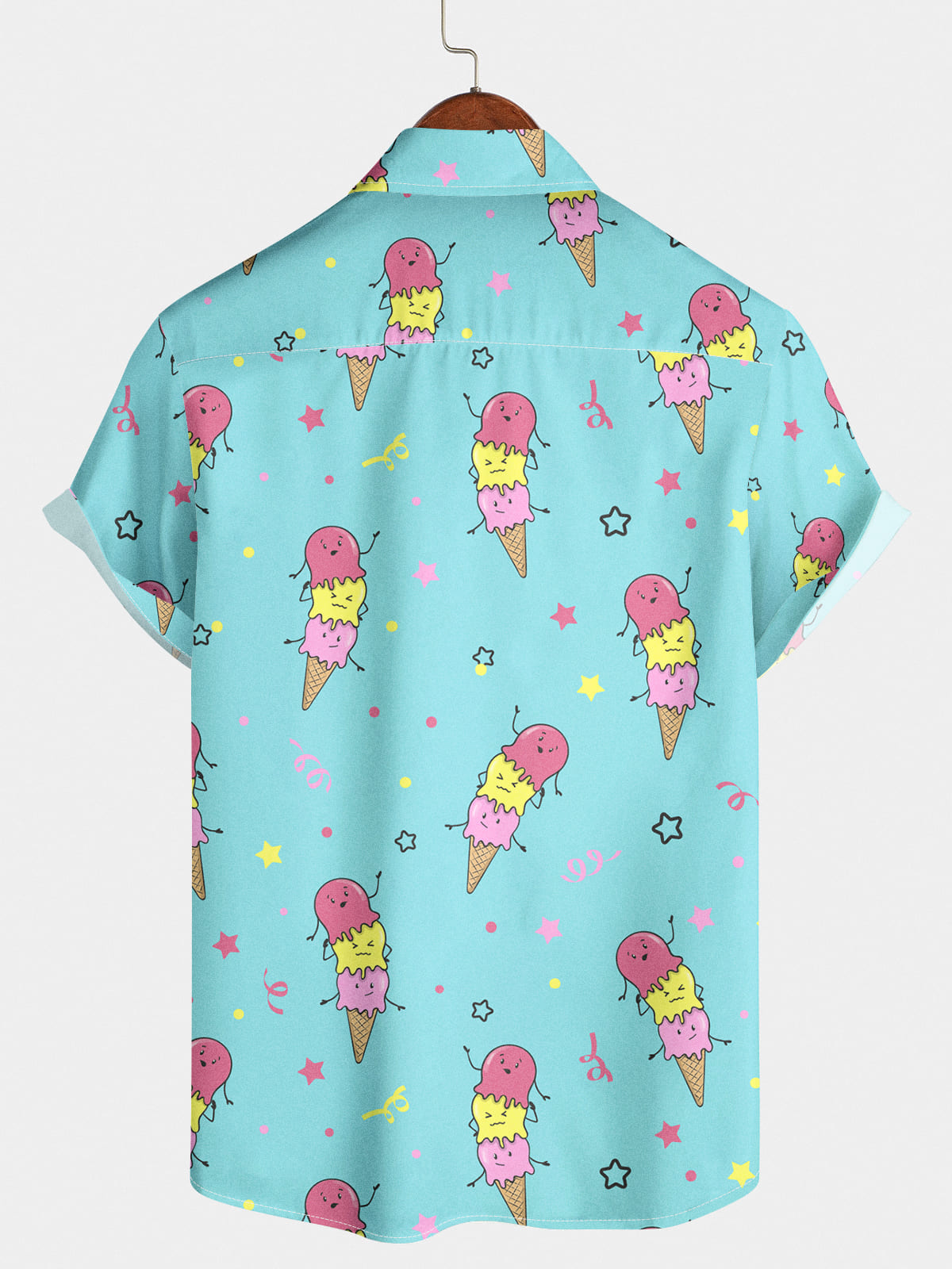 Chemise à manches courtes Fruit Ice Cream pour homme